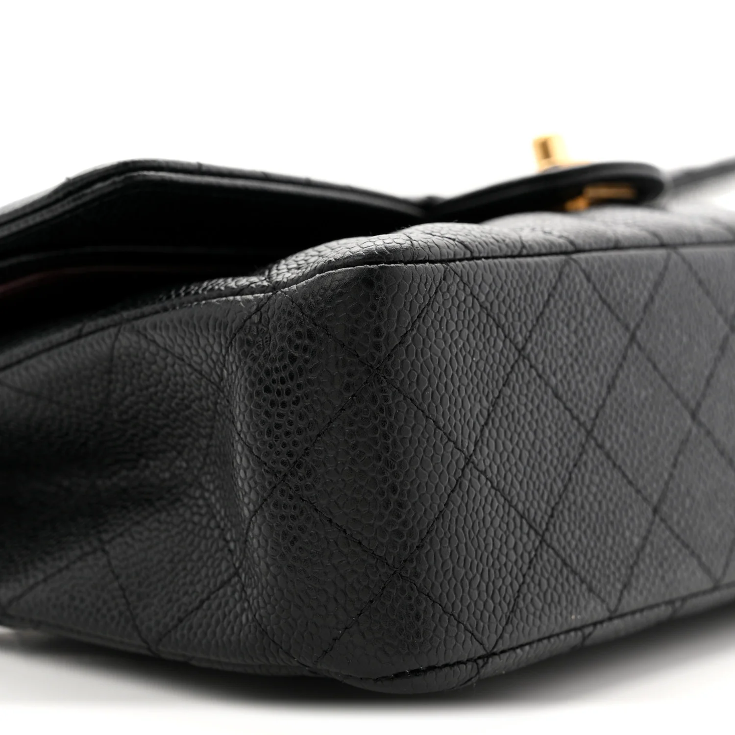 Caviar Quilted Medium Double Flap Black - Image 9