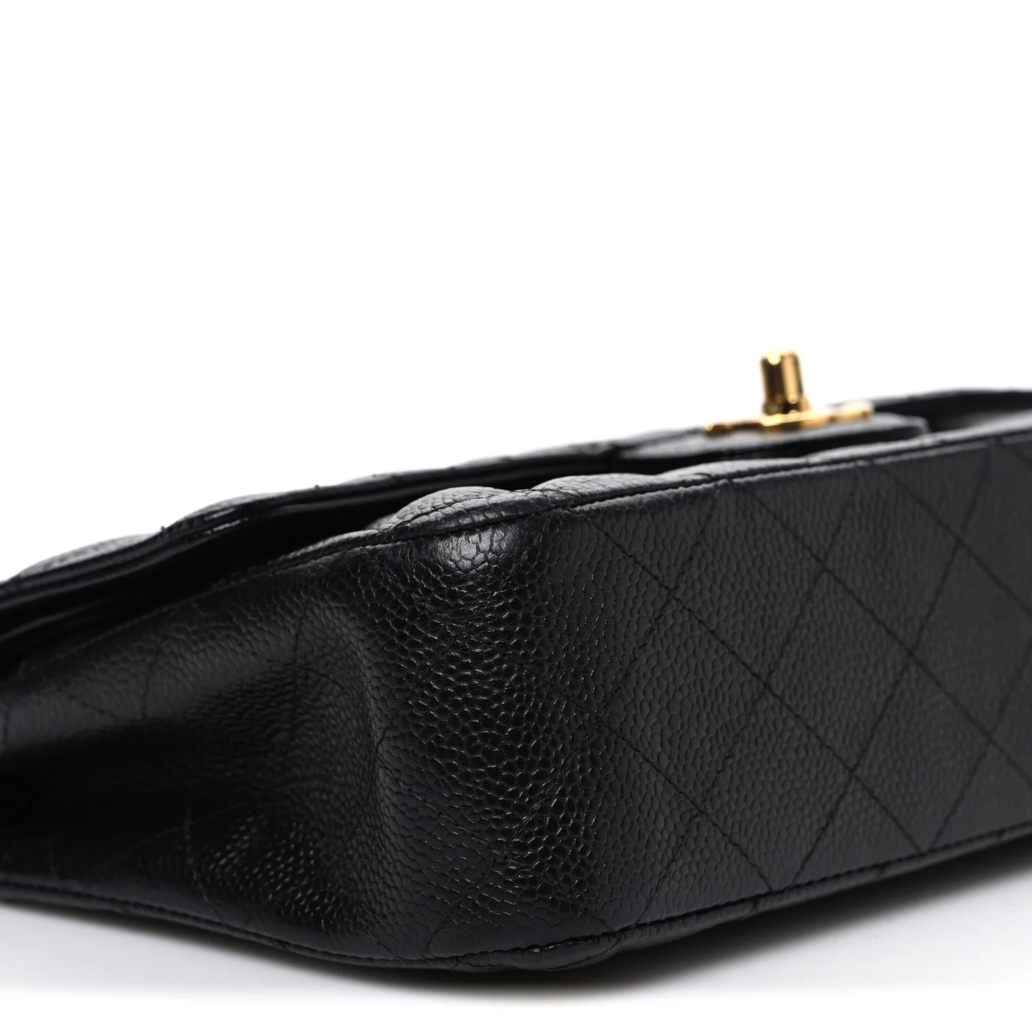 Caviar Quilted Medium Double Flap Black - Image 8