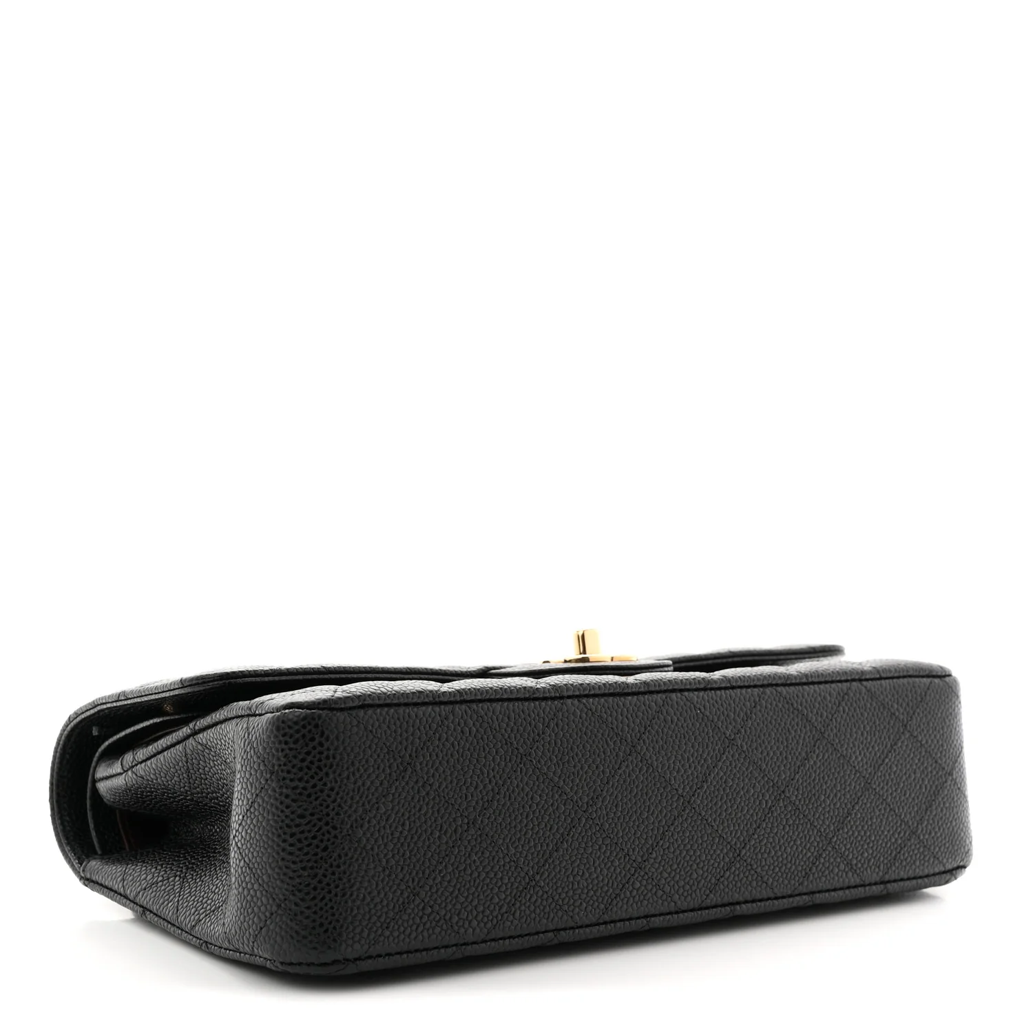 Caviar Quilted Medium Double Flap Black - Image 4