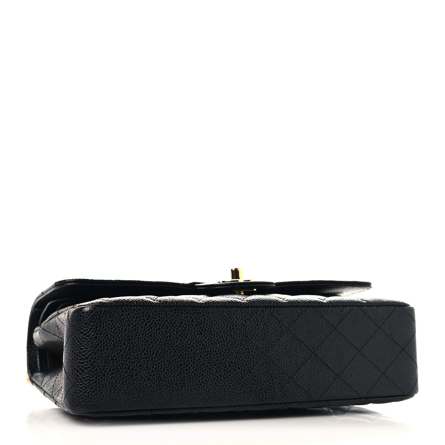 Caviar Quilted Medium Double Flap Black - Image 4