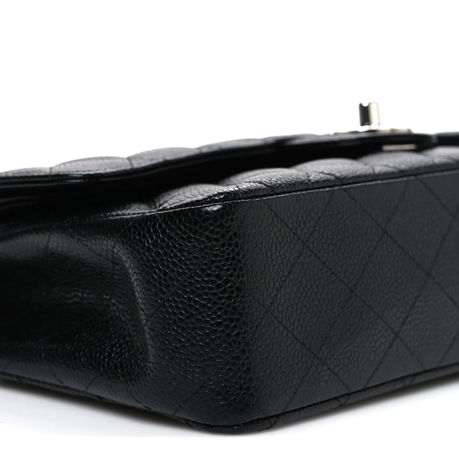 Caviar Quilted Medium Double Flap Black - Image 9