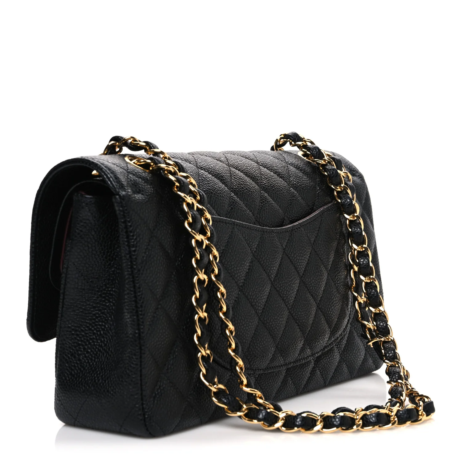 Caviar Quilted Medium Double Flap Black - Image 2