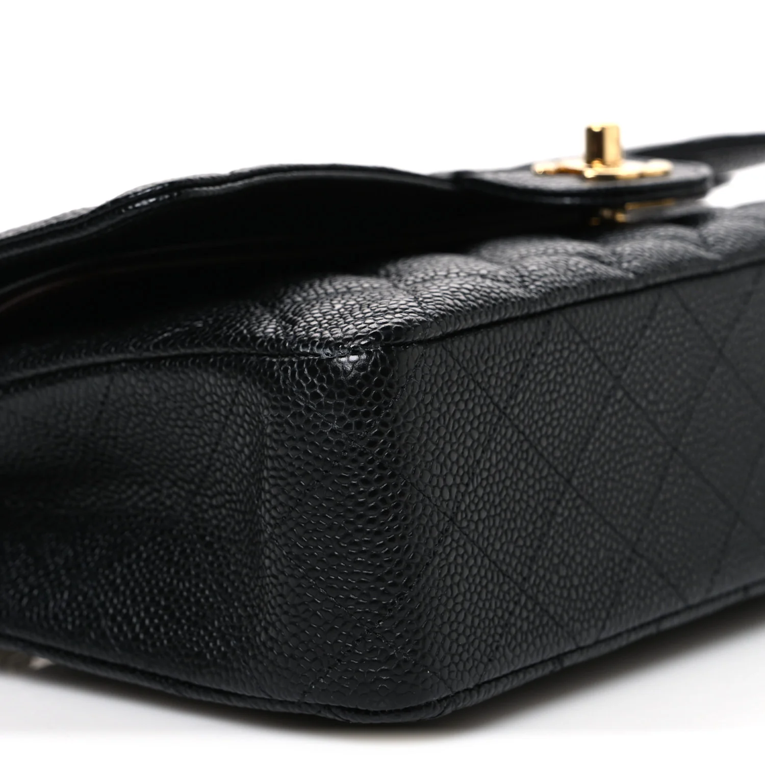 Caviar Quilted Medium Double Flap Black - Image 8