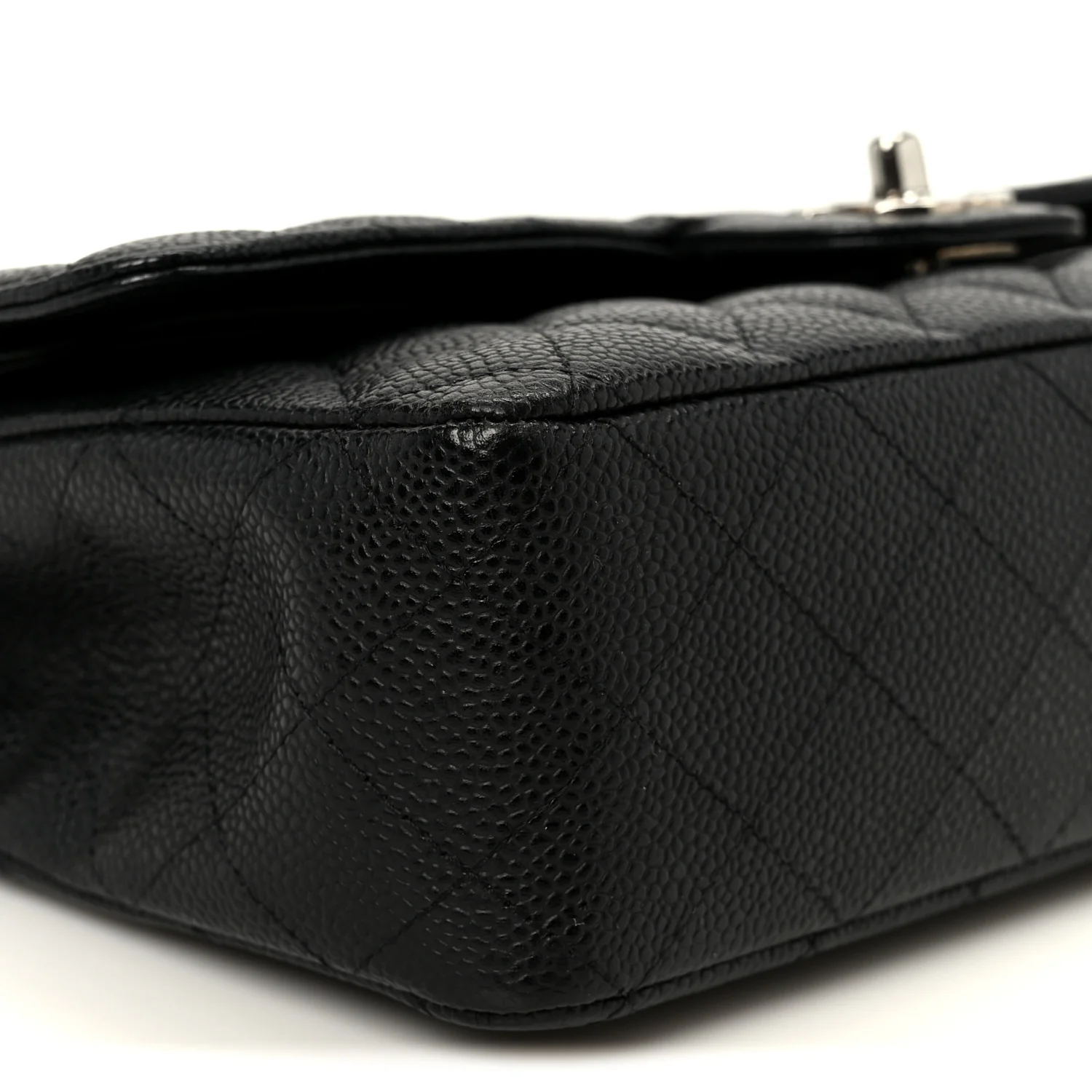 Caviar Quilted Medium Double Flap Black - Image 10