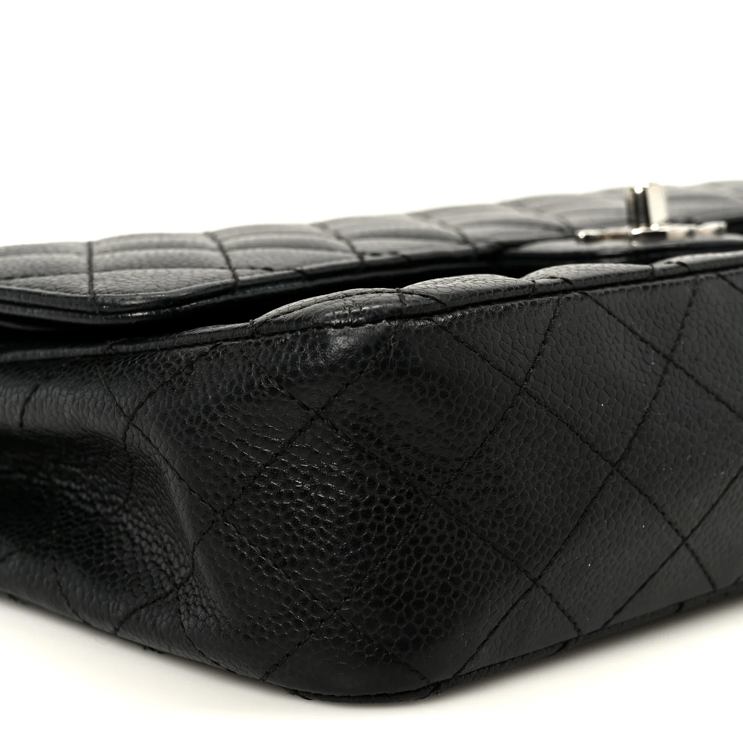 Caviar Quilted Medium Double Flap Black - Image 10