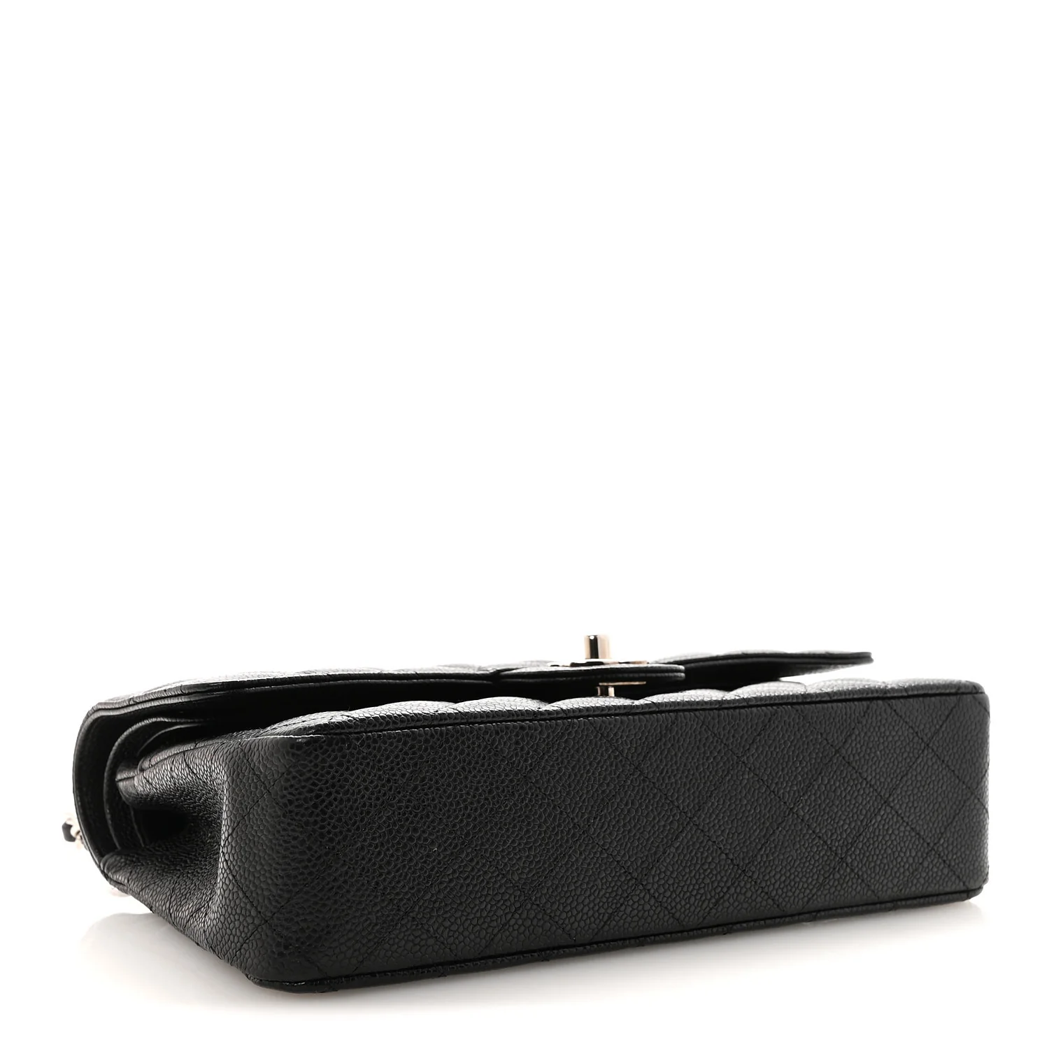Caviar Quilted Medium Double Flap Black - Image 4