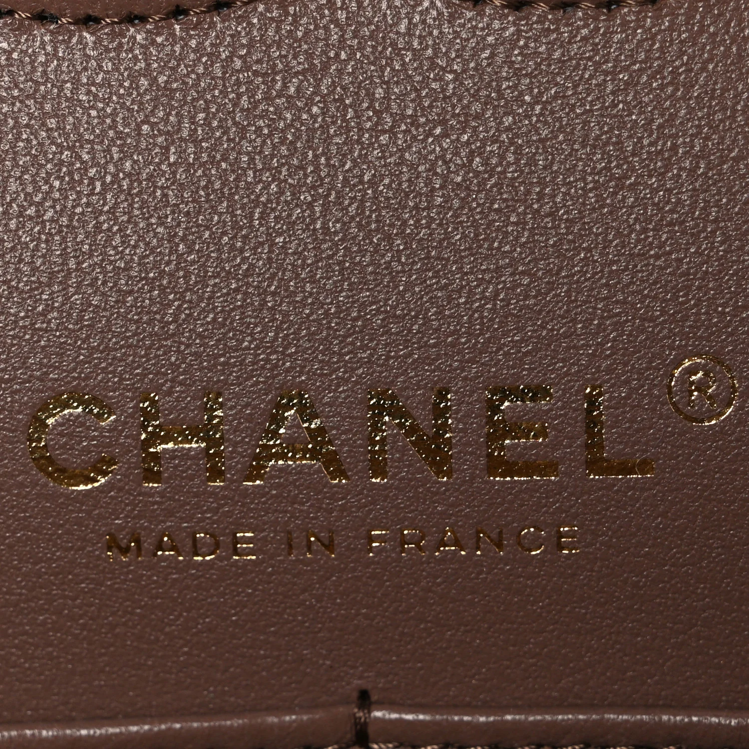 Caviar Quilted Medium Double Flap Brown - Image 6