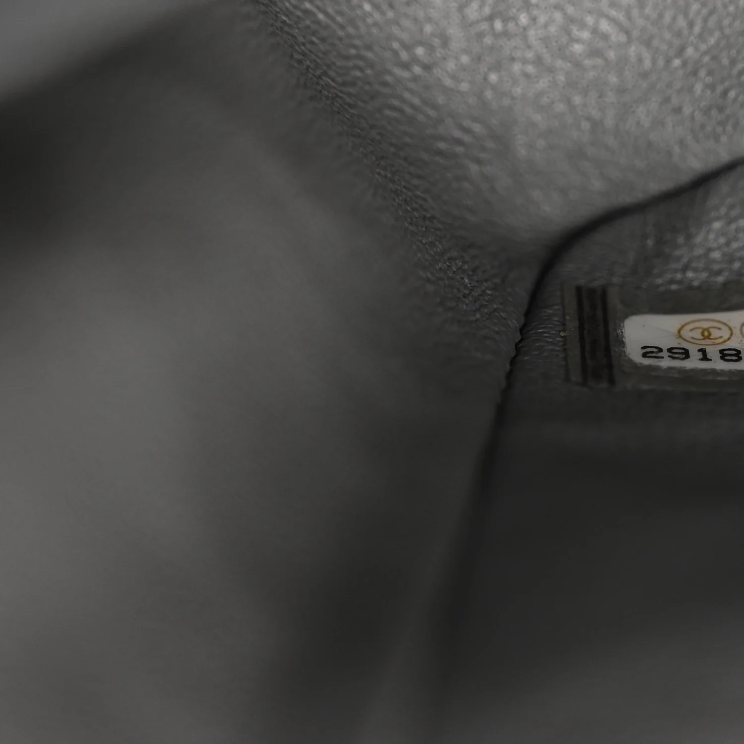 Caviar Quilted Medium Double Flap Grey - Image 7