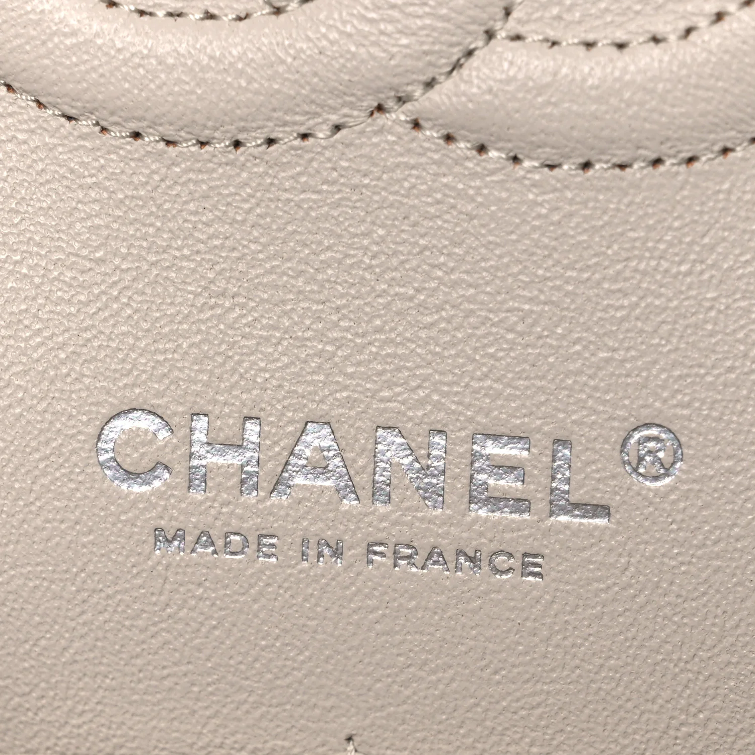 Caviar Quilted Medium Double Flap Ivory - Image 6