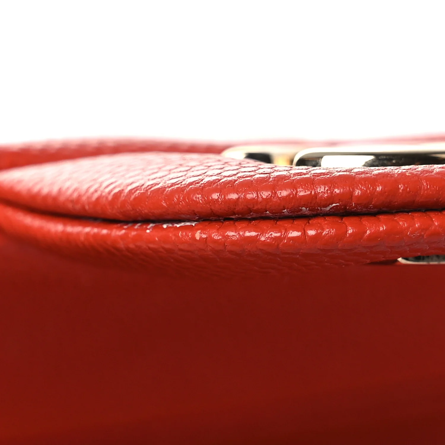 Caviar Quilted Medium Double Flap Light Red - Image 11