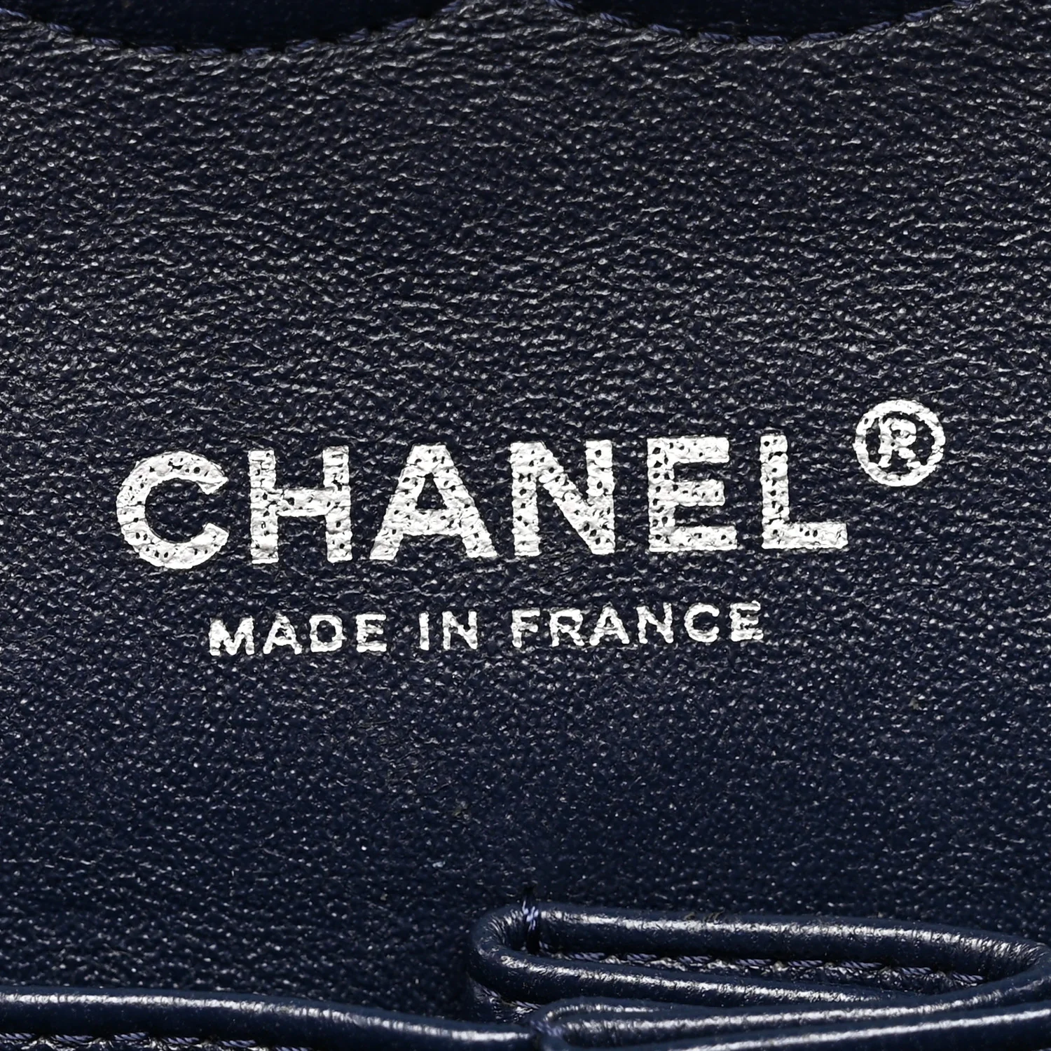 Caviar Quilted Medium Double Flap Navy - Image 6