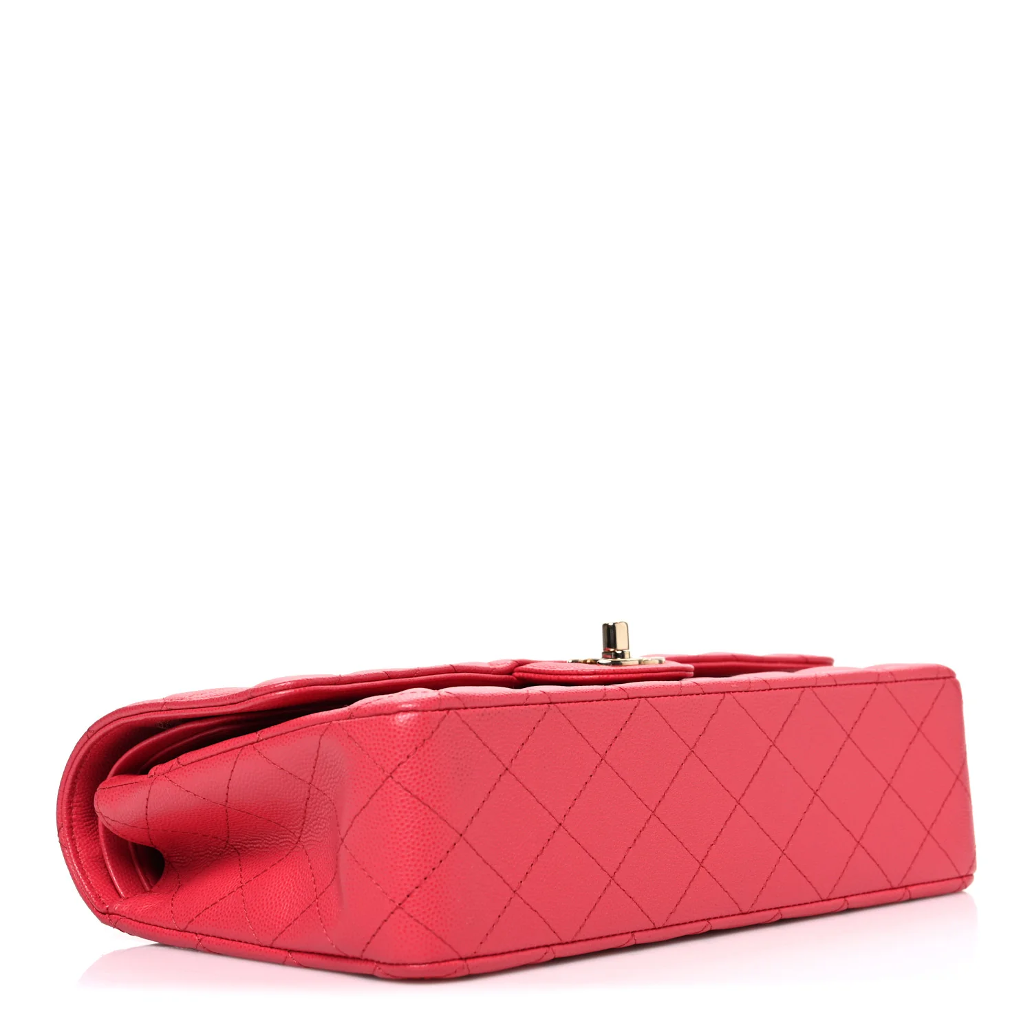 Caviar Quilted Medium Double Flap Pink - Image 4