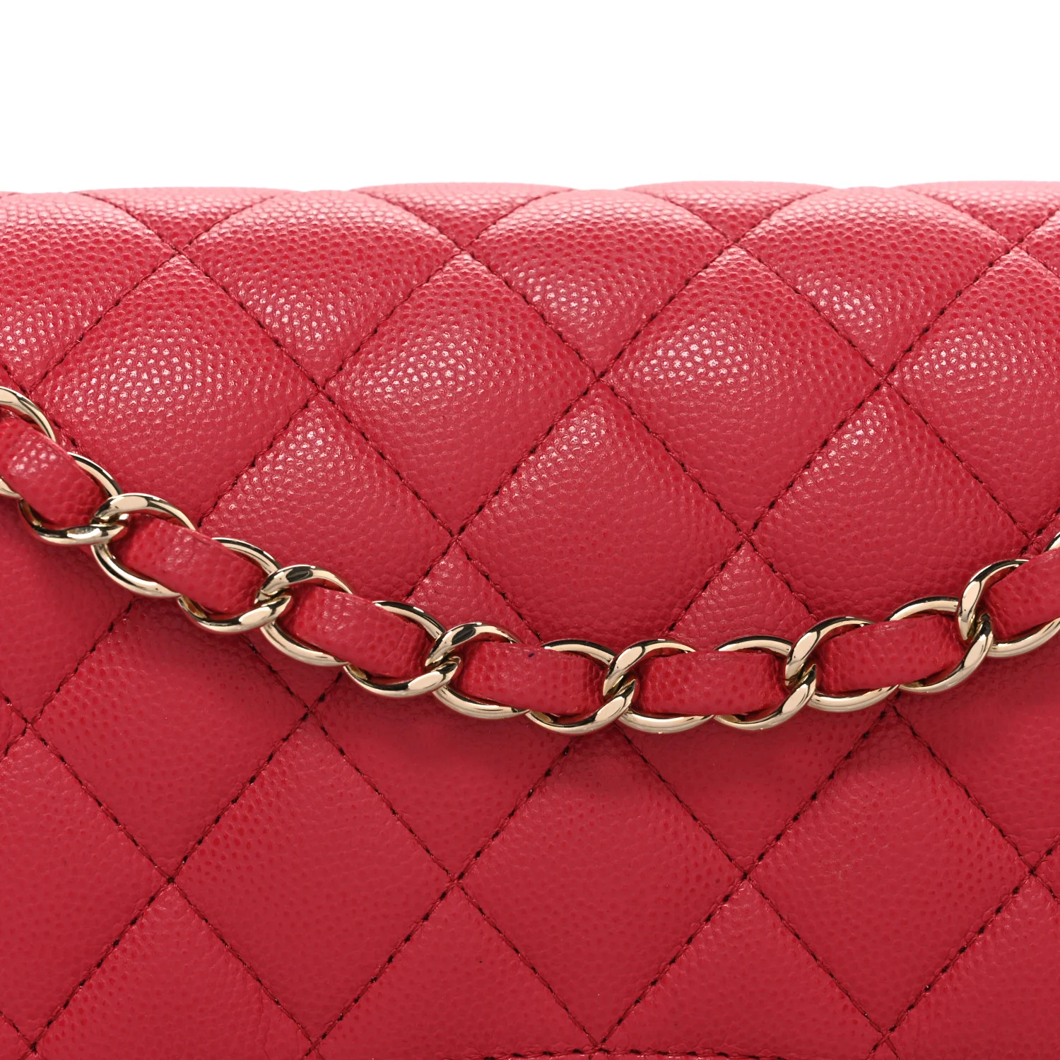 Caviar Quilted Medium Double Flap Pink - Image 8