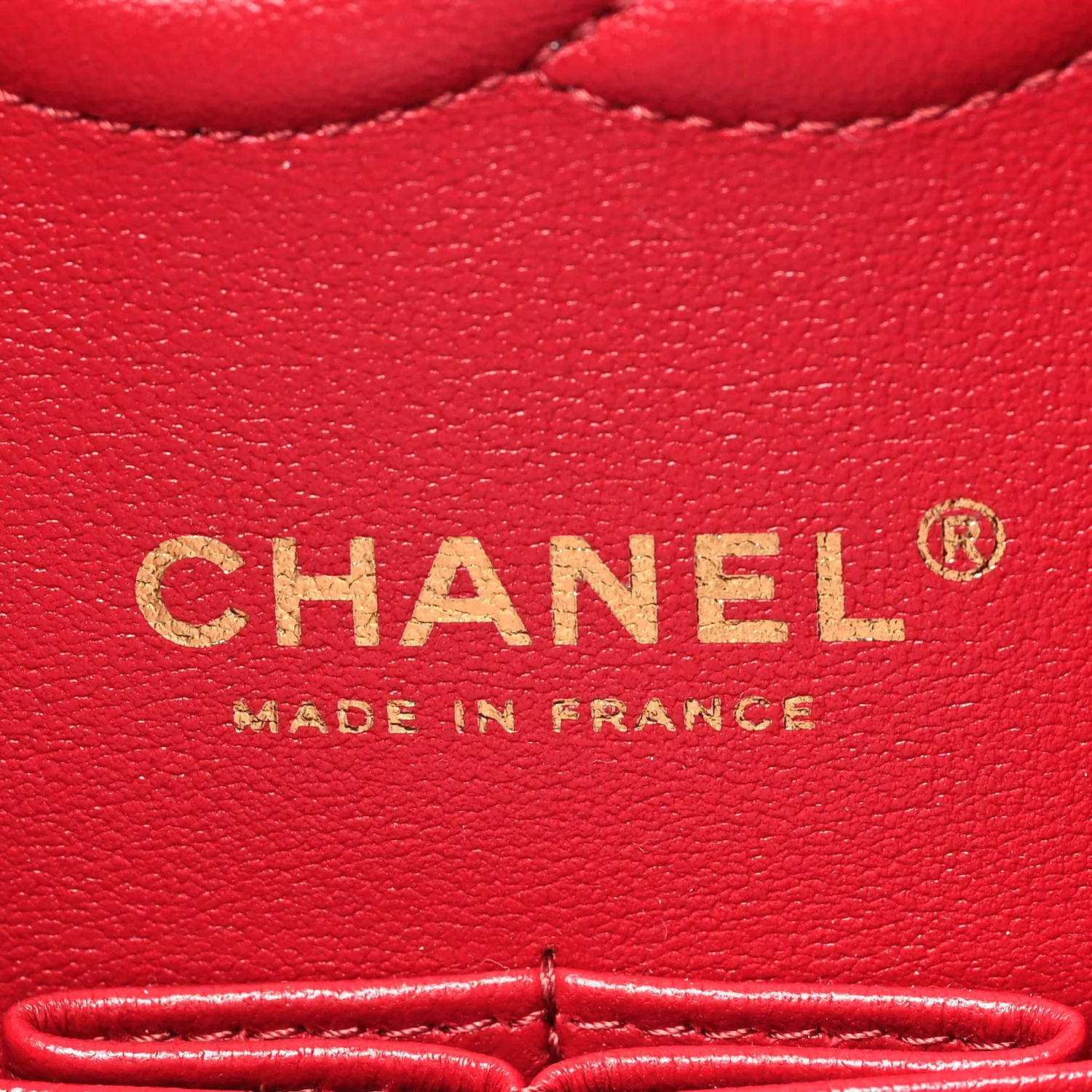 Caviar Quilted Medium Double Flap Red - Image 6