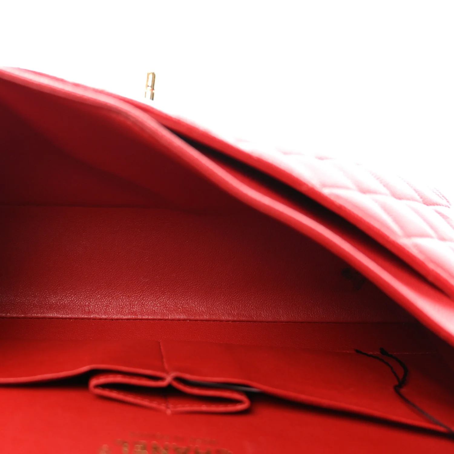 Caviar Quilted Medium Double Flap Red - Image 5