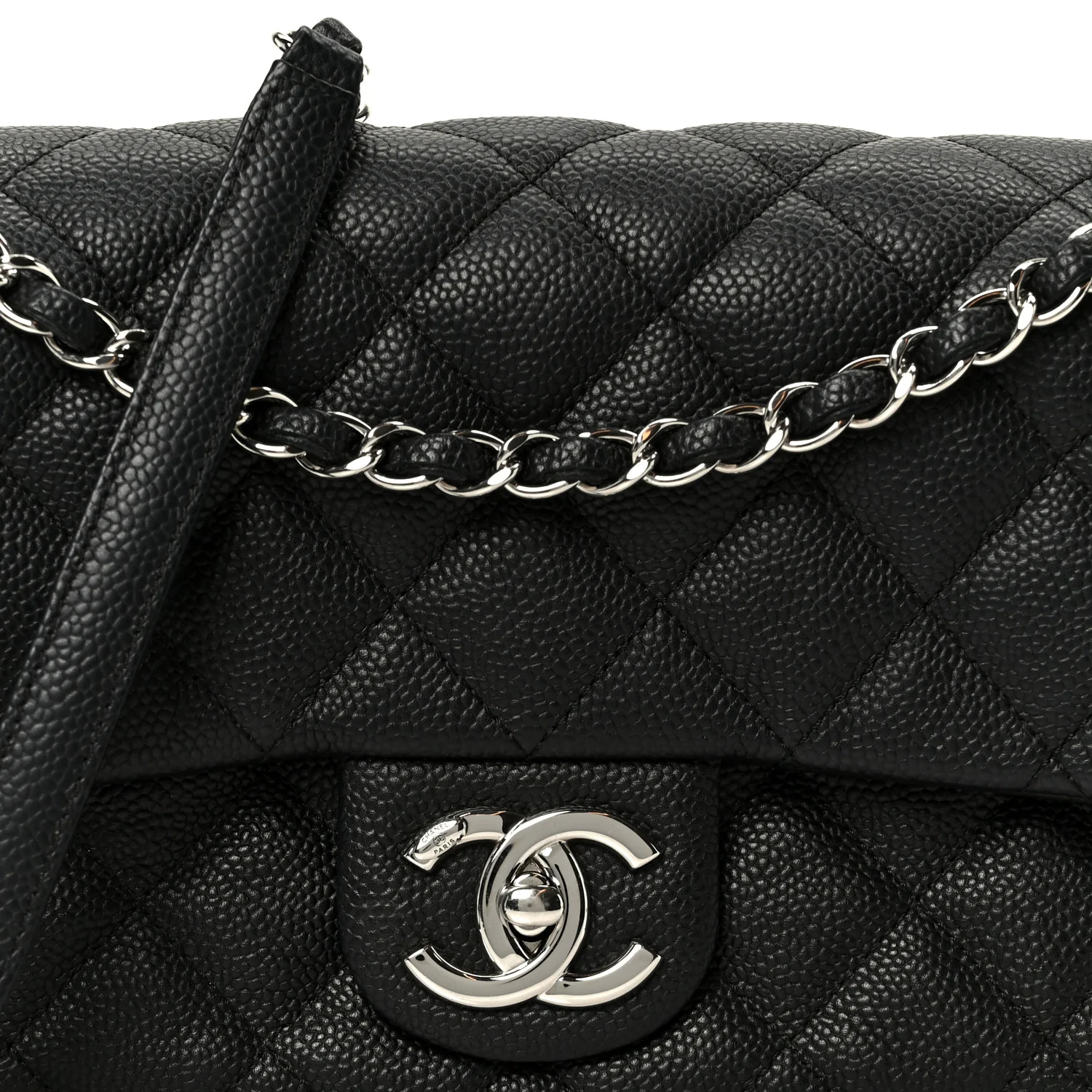 Caviar Quilted Medium Easy Flap Black - Image 8