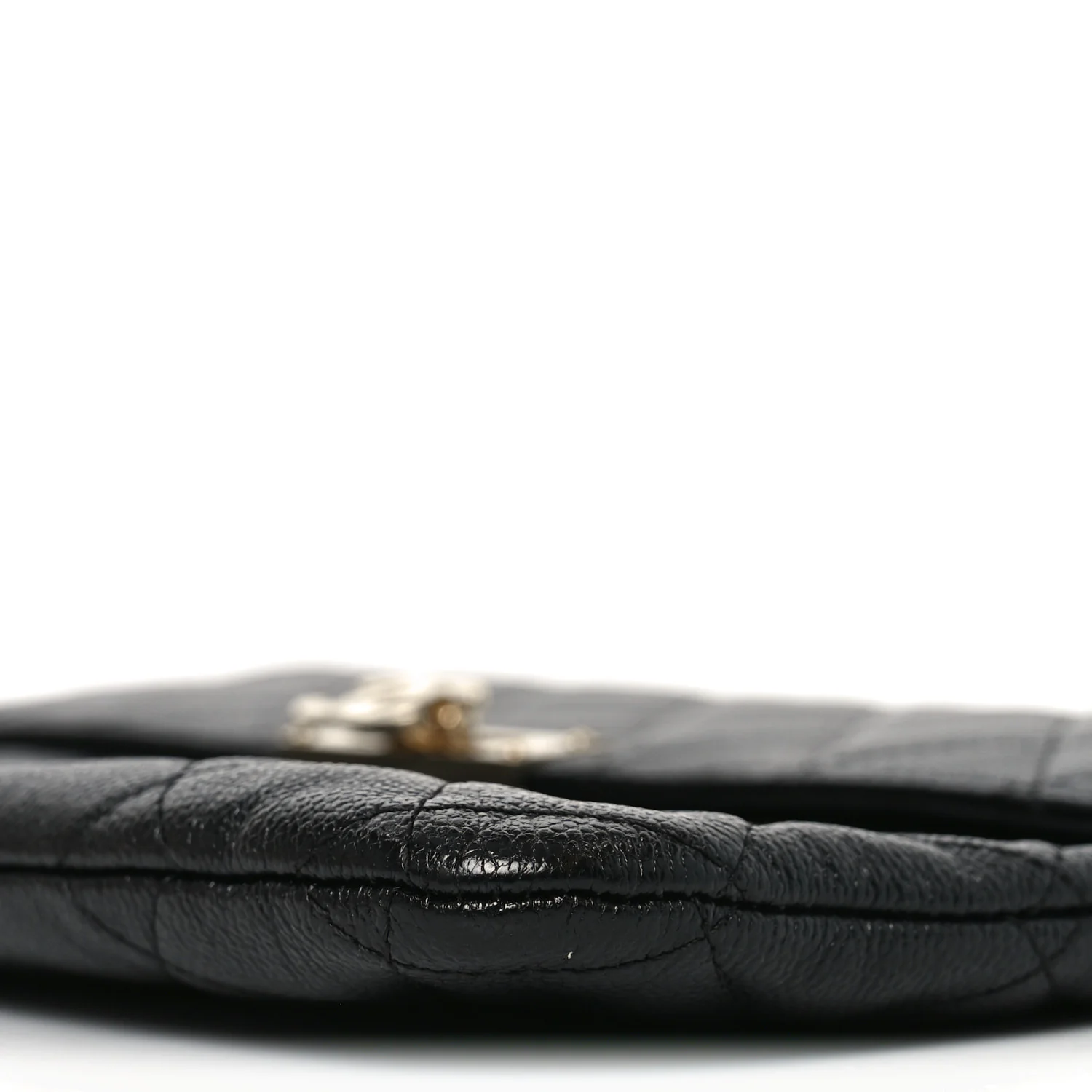 Caviar Quilted Medium Golden Class Pouch Black - Image 11