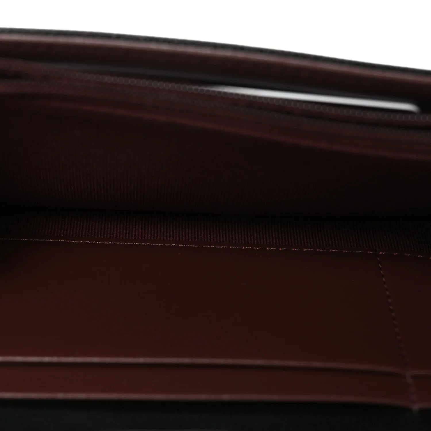 Caviar Quilted Medium Gusset Flap Wallet Black - Image 5