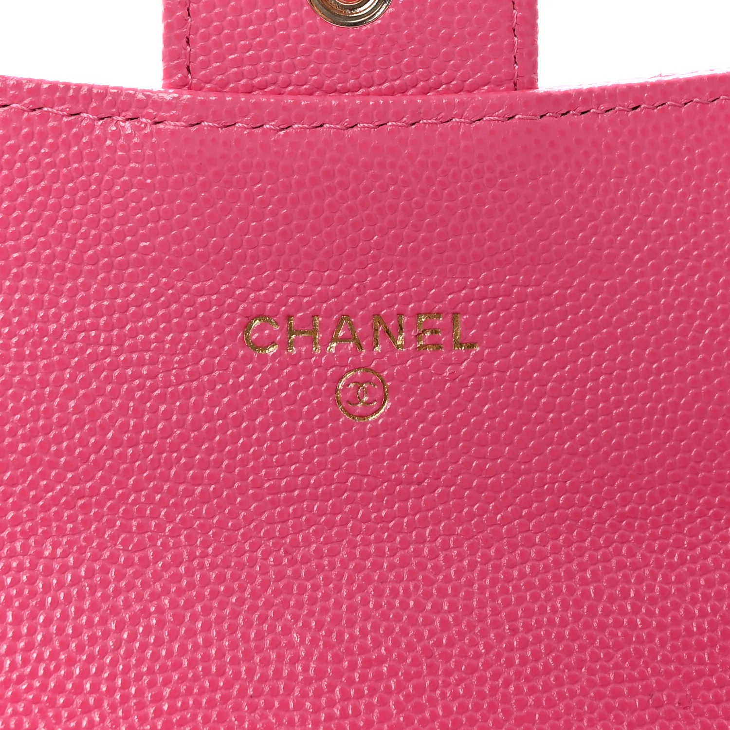 Caviar Quilted Medium Gusset Flap Wallet Pink - Image 6