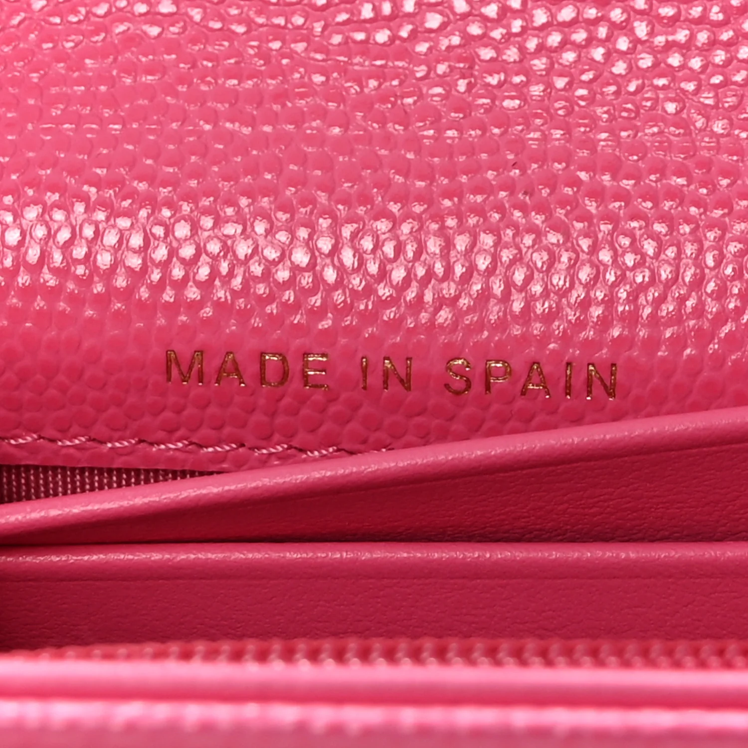 Caviar Quilted Medium Gusset Flap Wallet Pink - Image 7