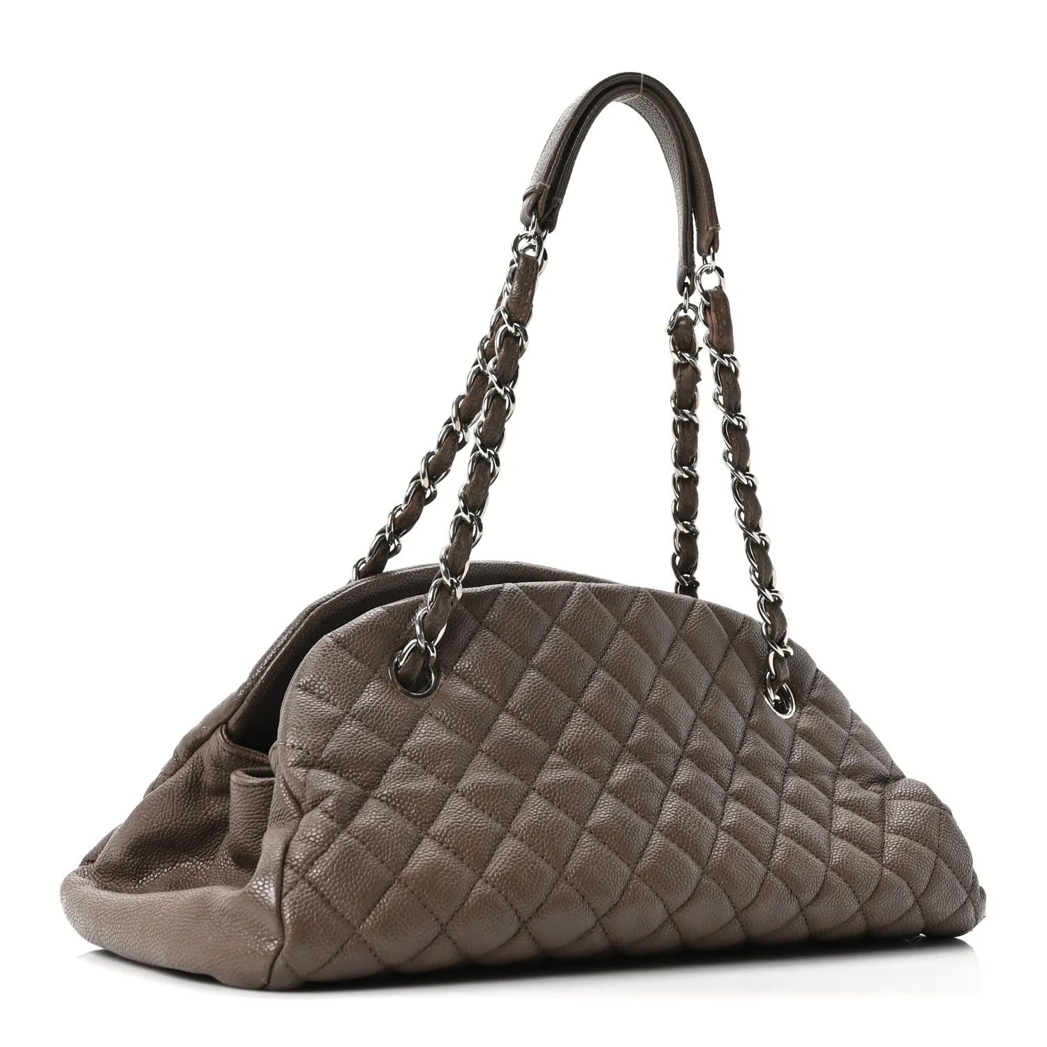 Caviar Quilted Medium Just Mademoiselle Beige - Image 3