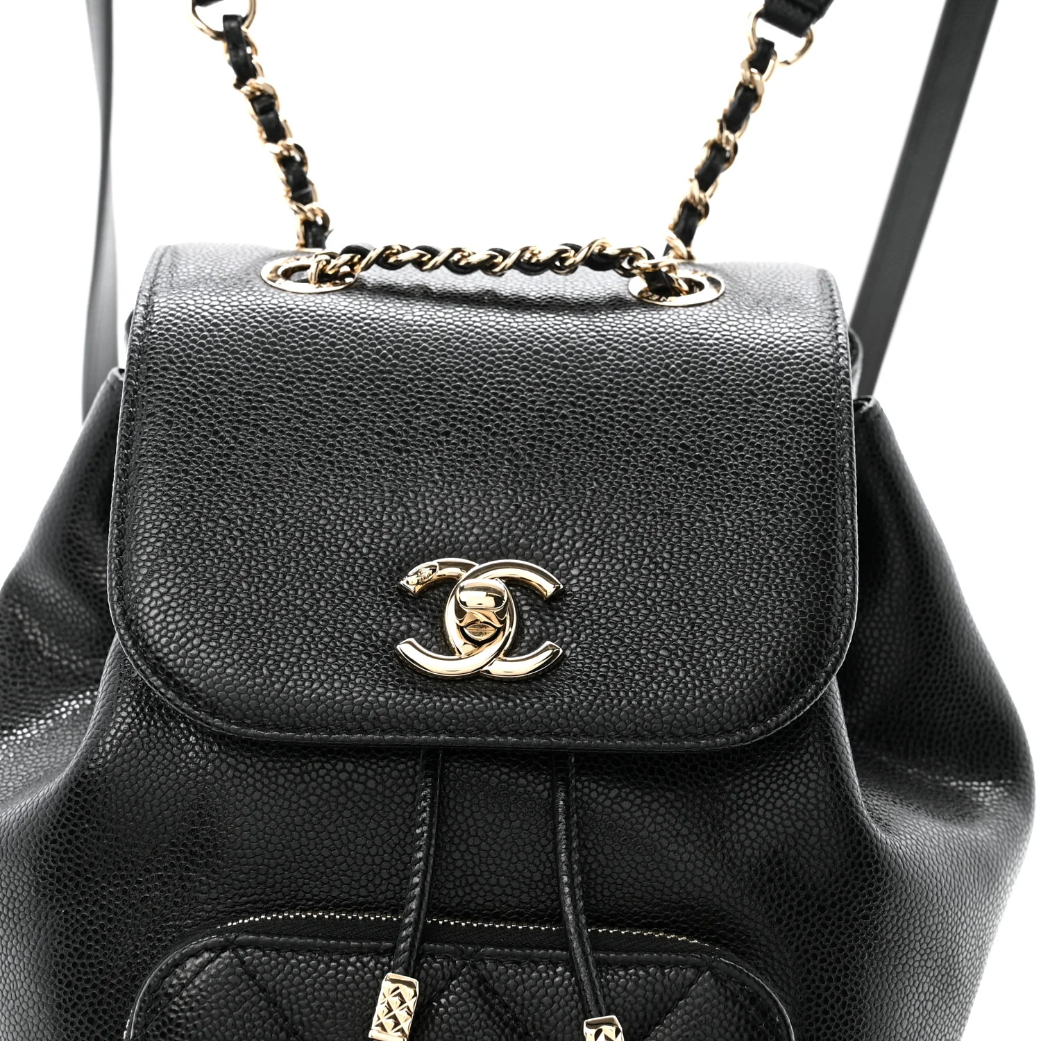 Caviar Quilted Mini Business Affinity Backpack Black - Image 8