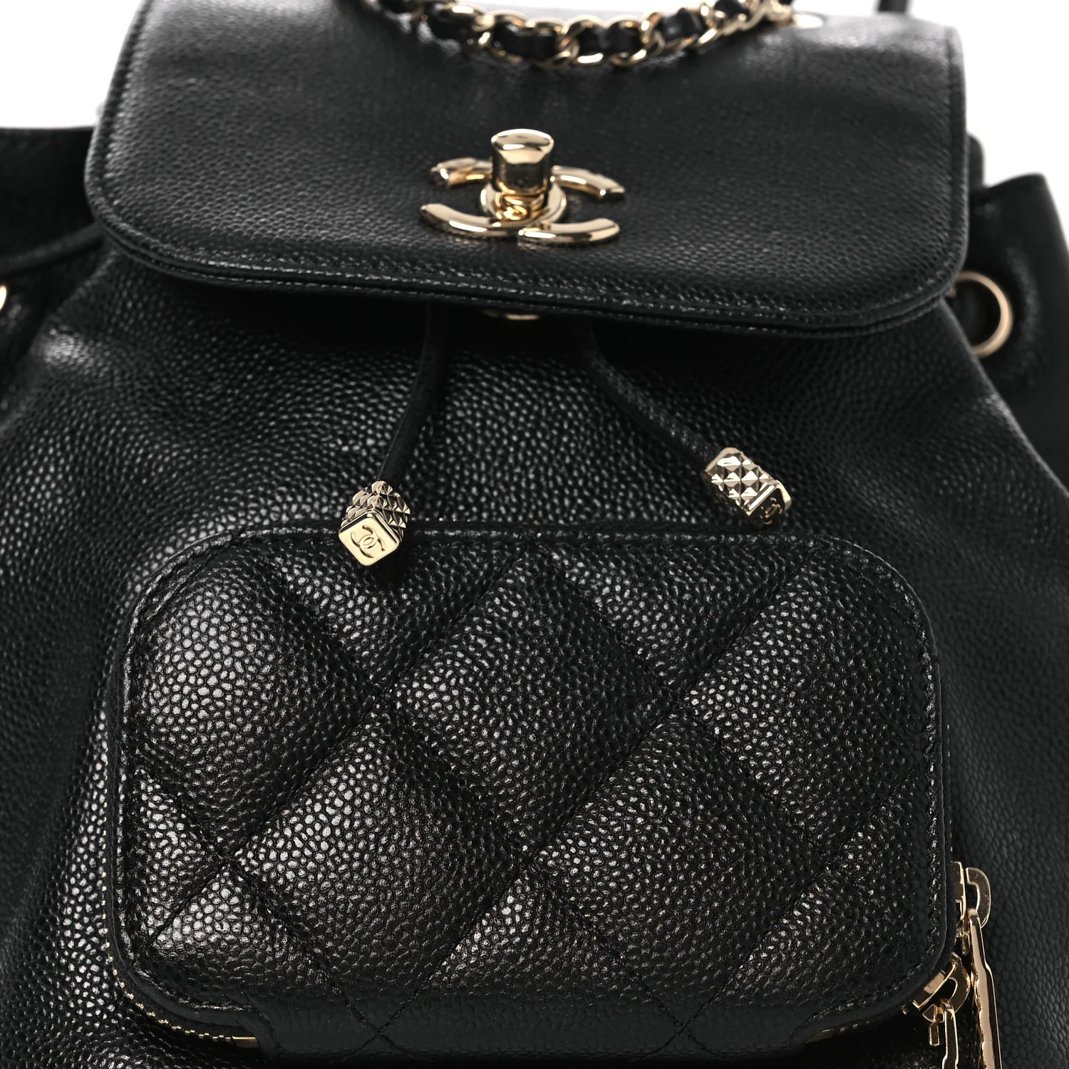 Caviar Quilted Mini Business Affinity Backpack Black - Image 8