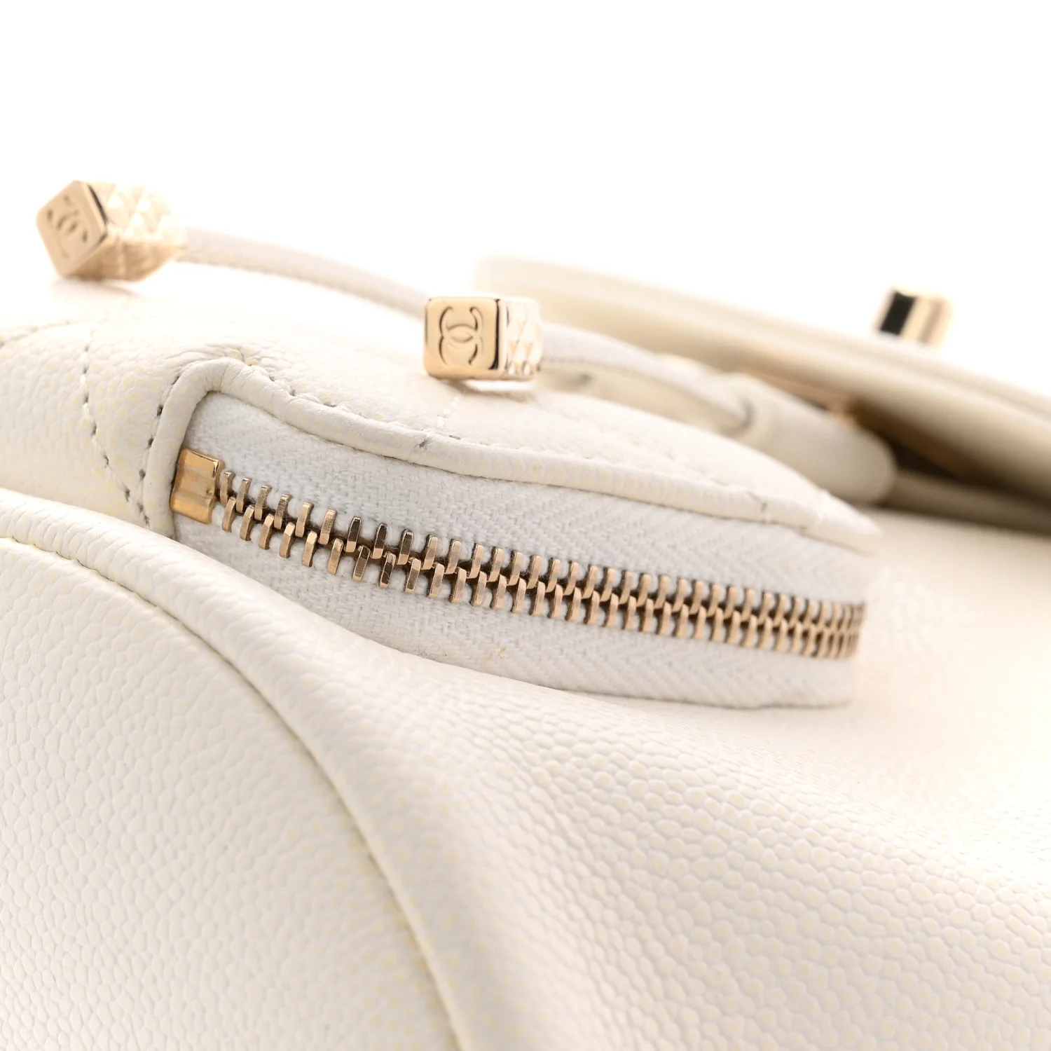 Caviar Quilted Mini Business Affinity Backpack White - Image 12
