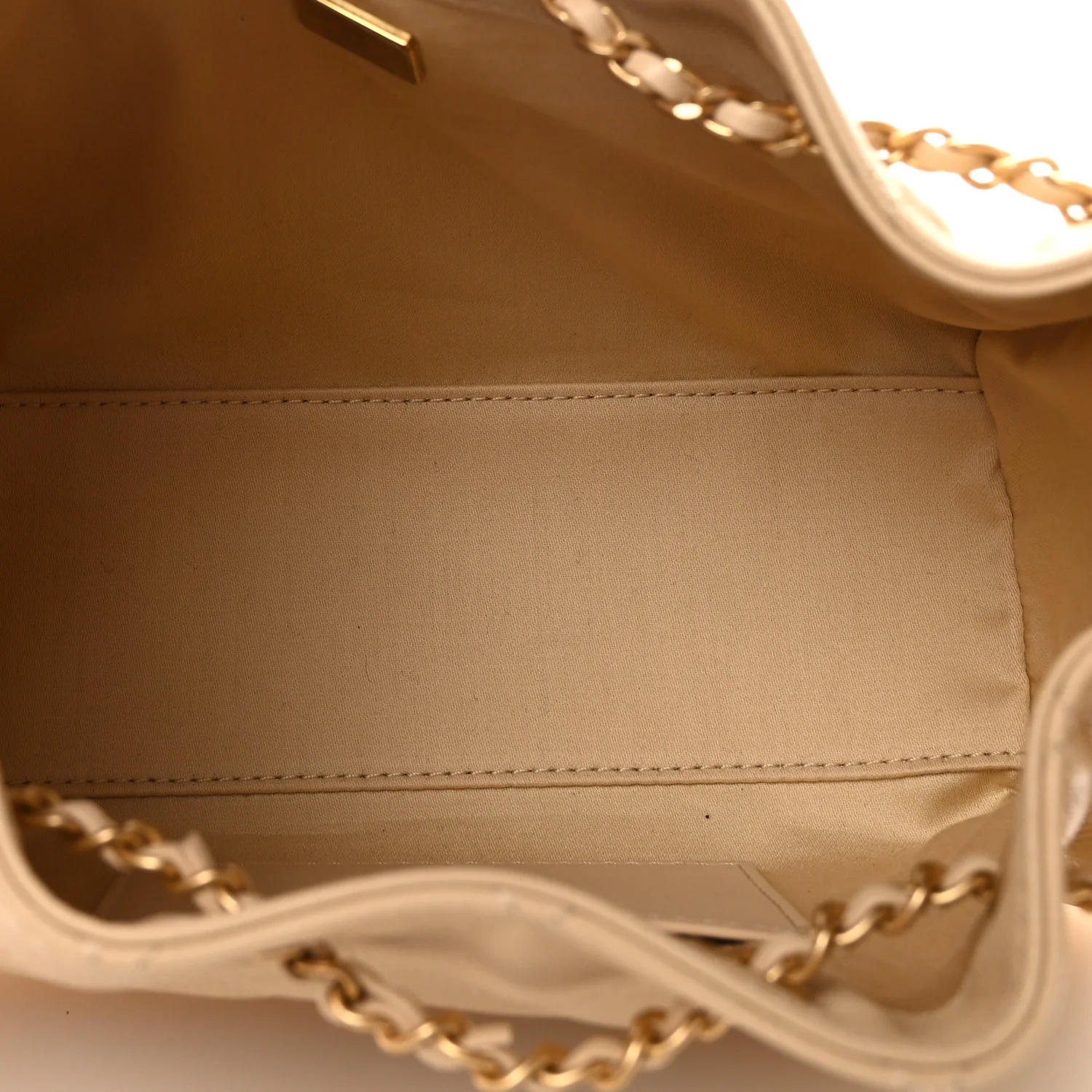 Caviar Quilted Mini Chanel 25 Handbag Beige - Image 5