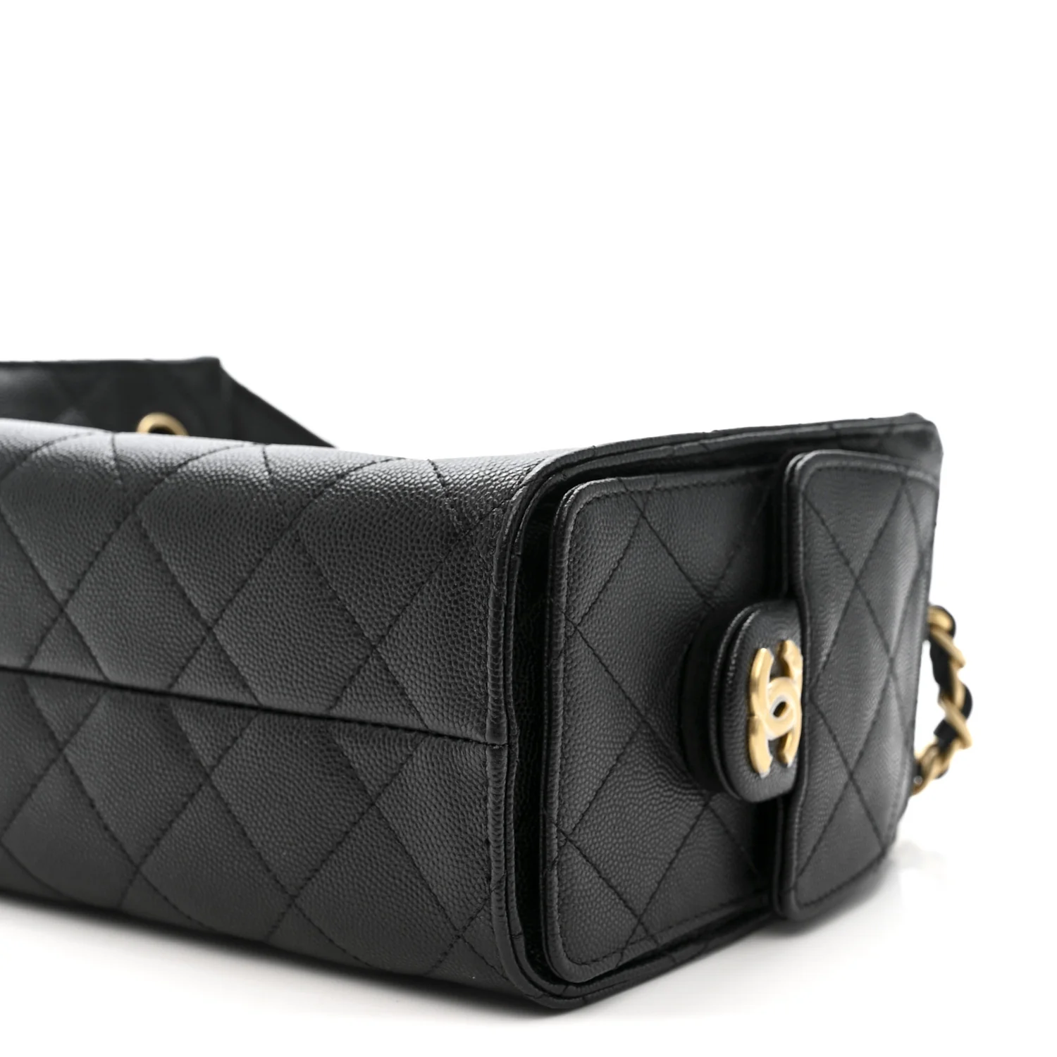 Caviar Quilted Mini Chanel 25 Handbag Black - Image 10