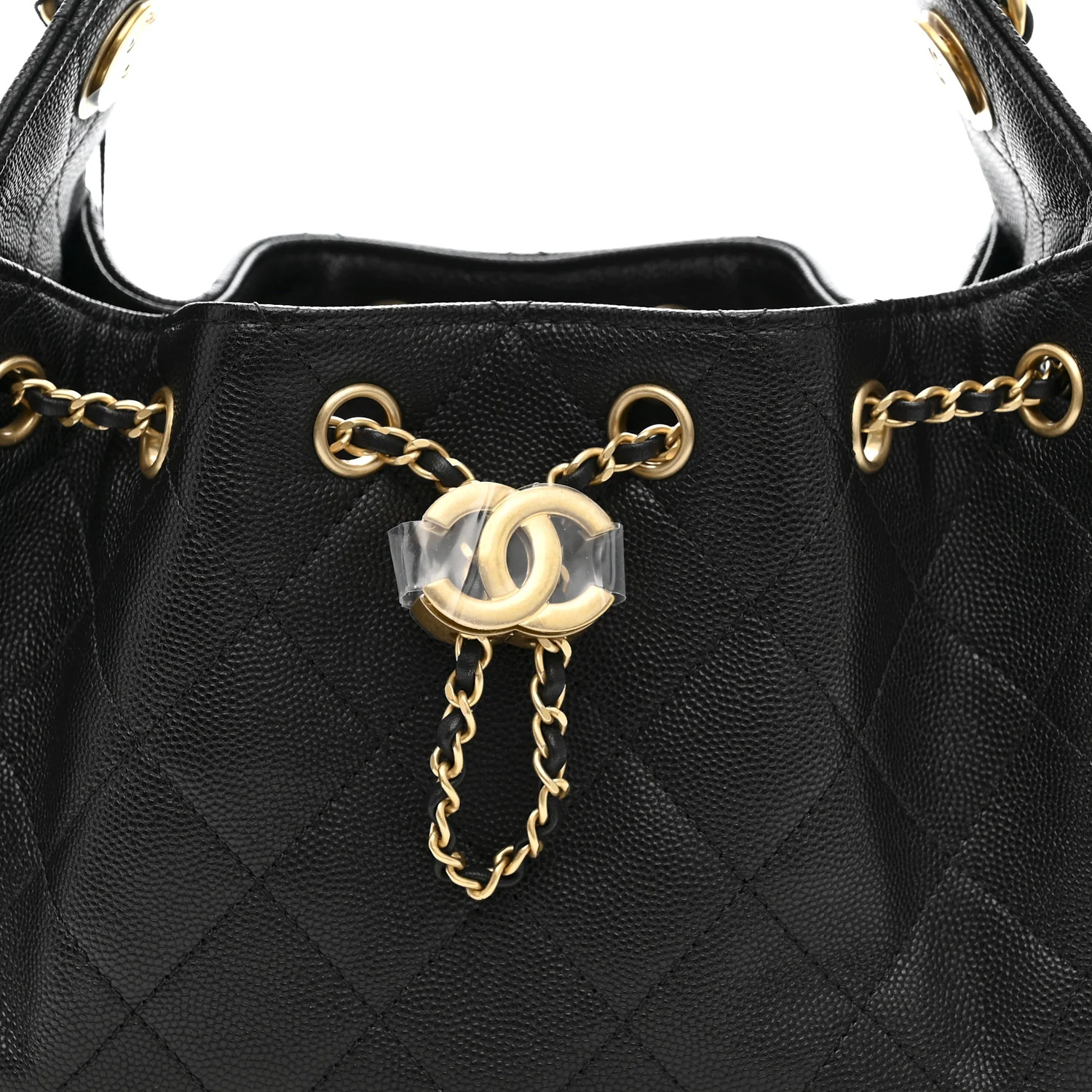 Caviar Quilted Mini Chanel 25 Handbag Black - Image 8
