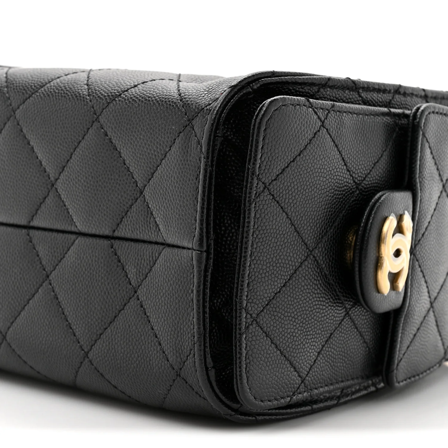 Caviar Quilted Mini Chanel 25 Handbag Black - Image 9