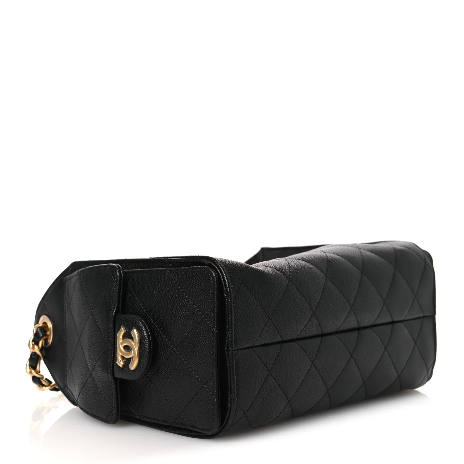 Caviar Quilted Mini Chanel 25 Handbag Black - Image 3