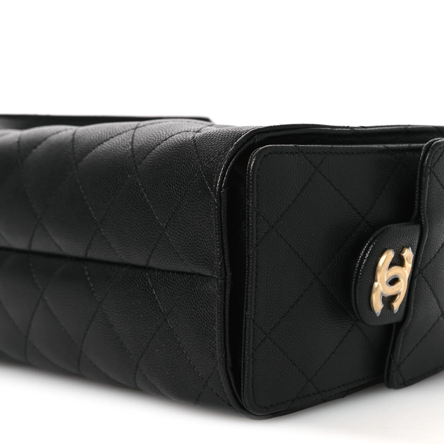 Caviar Quilted Mini Chanel 25 Handbag Black - Image 9