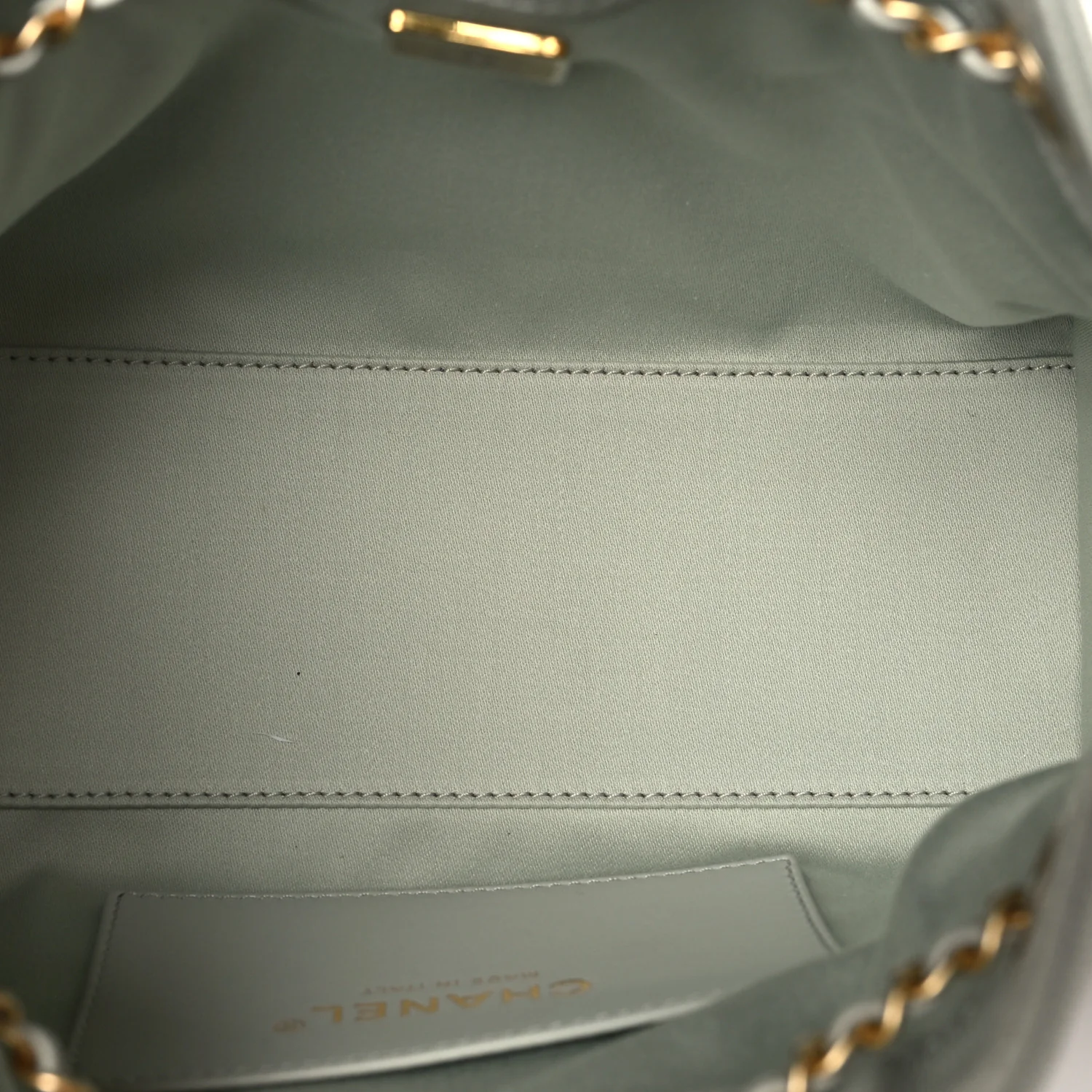 Caviar Quilted Mini Chanel 25 Handbag Light Green - Image 5