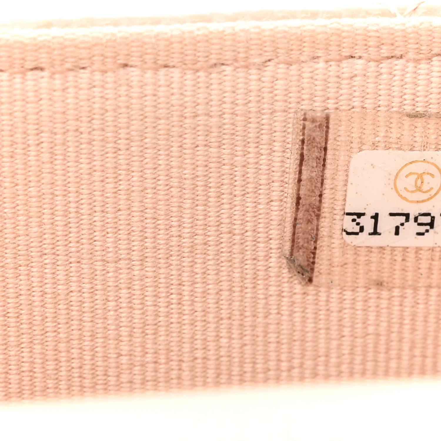Caviar Quilted Mini Clutch With Chain Light Beige - Image 8