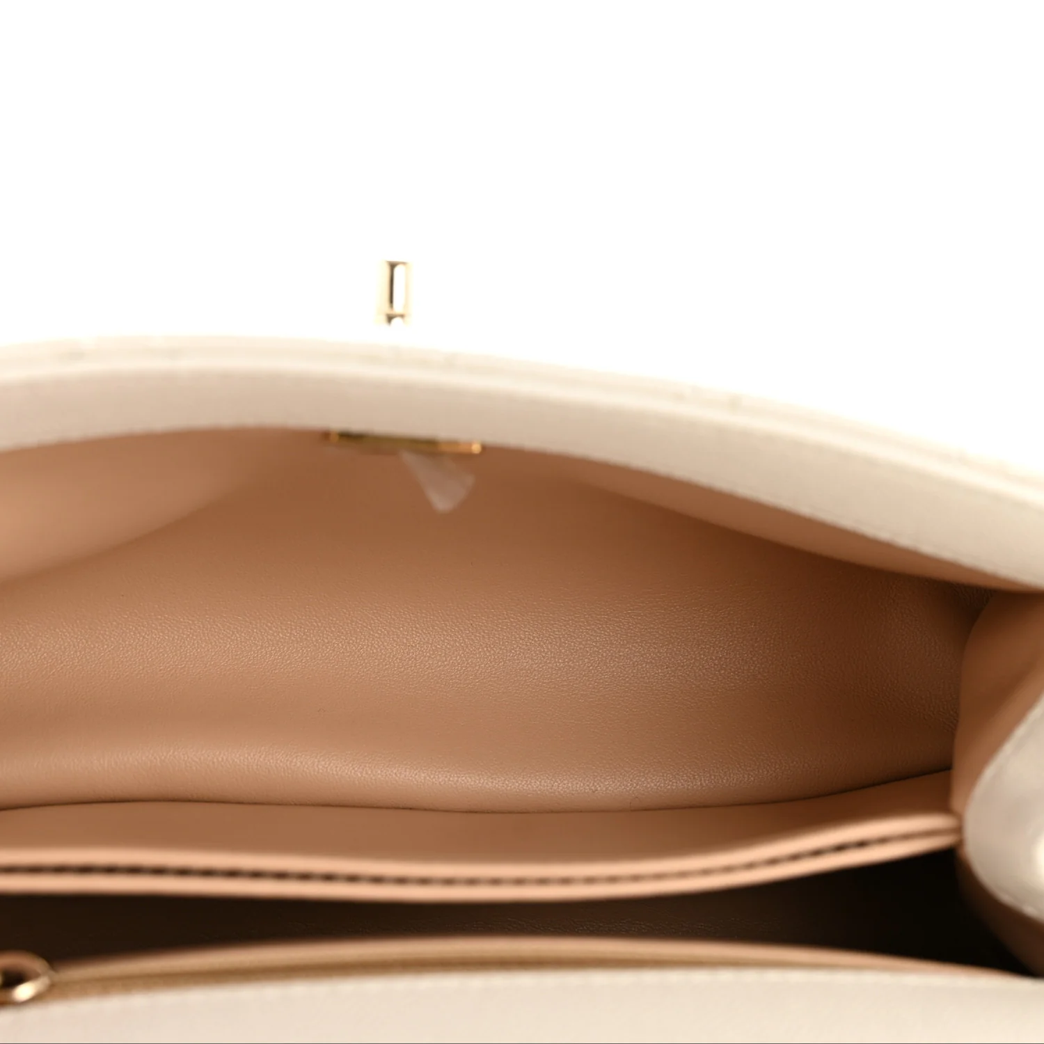 Caviar Quilted Mini Coco Handle Flap White - Image 5