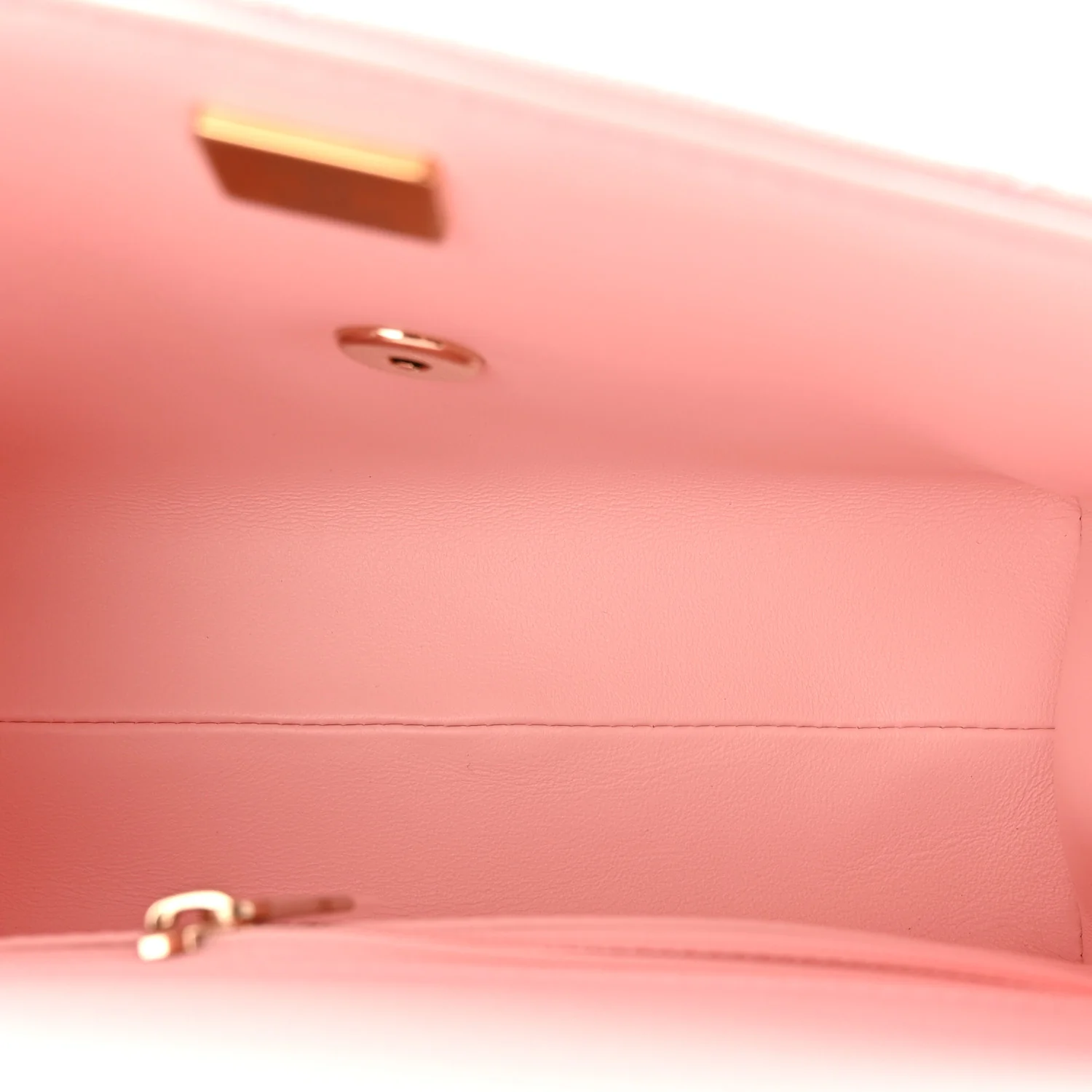 Caviar Quilted Mini Retro Twist Top Handle Flap Light Pink - Image 5