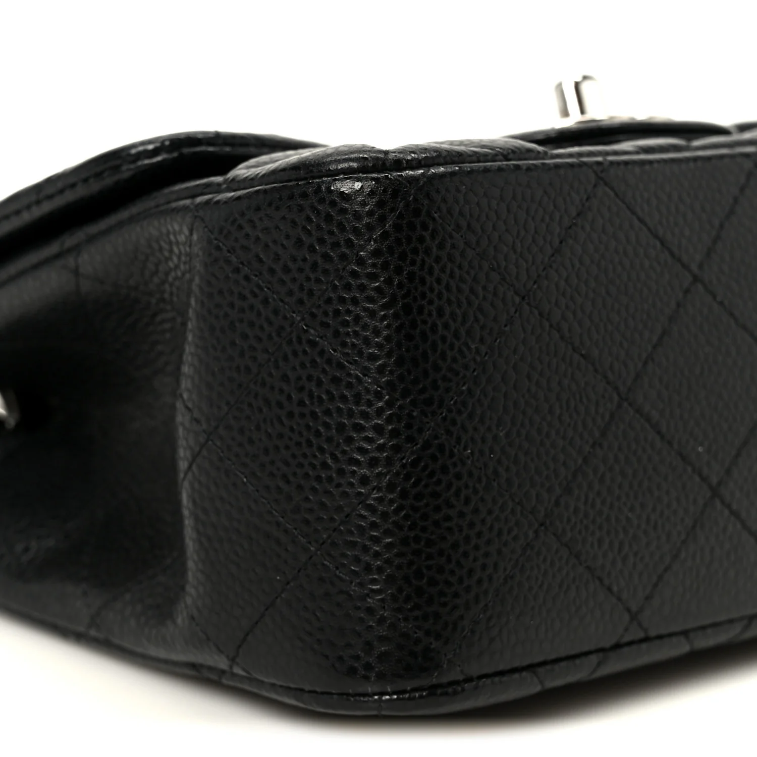Caviar Quilted Mini Square Flap Black - Image 10