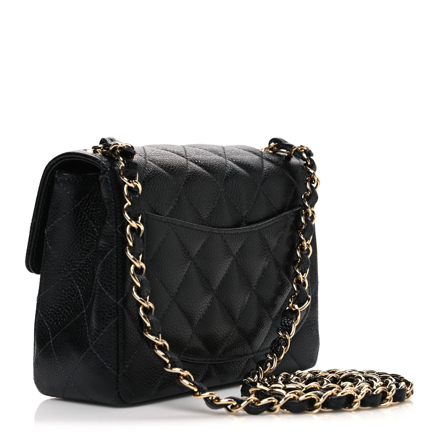Caviar Quilted Mini Square Flap Black - Image 2