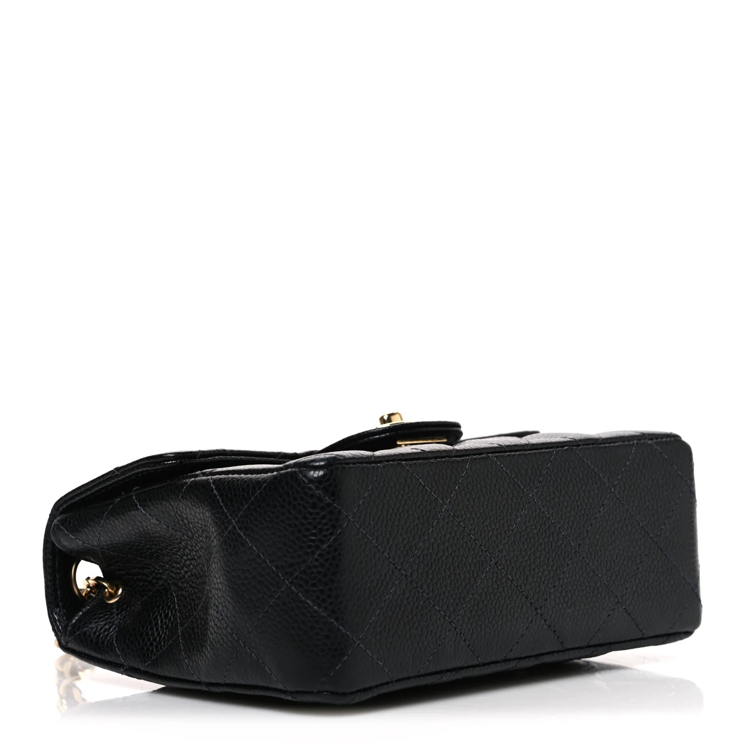 Caviar Quilted Mini Square Flap Black - Image 3