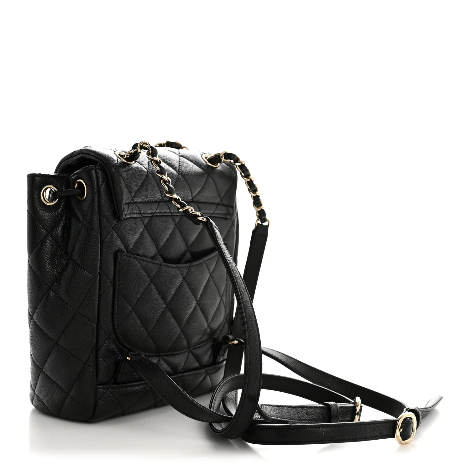 Caviar Quilted Mini Urban Spirit Backpack Black - Image 3