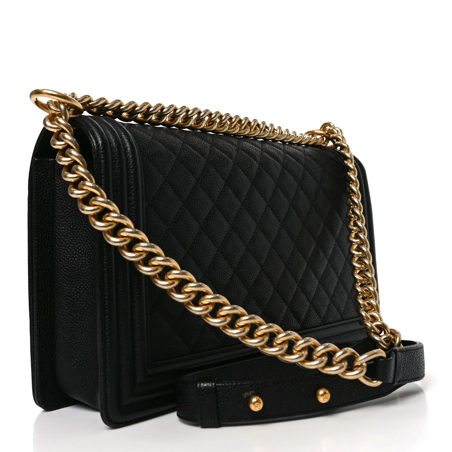 Caviar Quilted New Medium Boy Flap Black - Image 2
