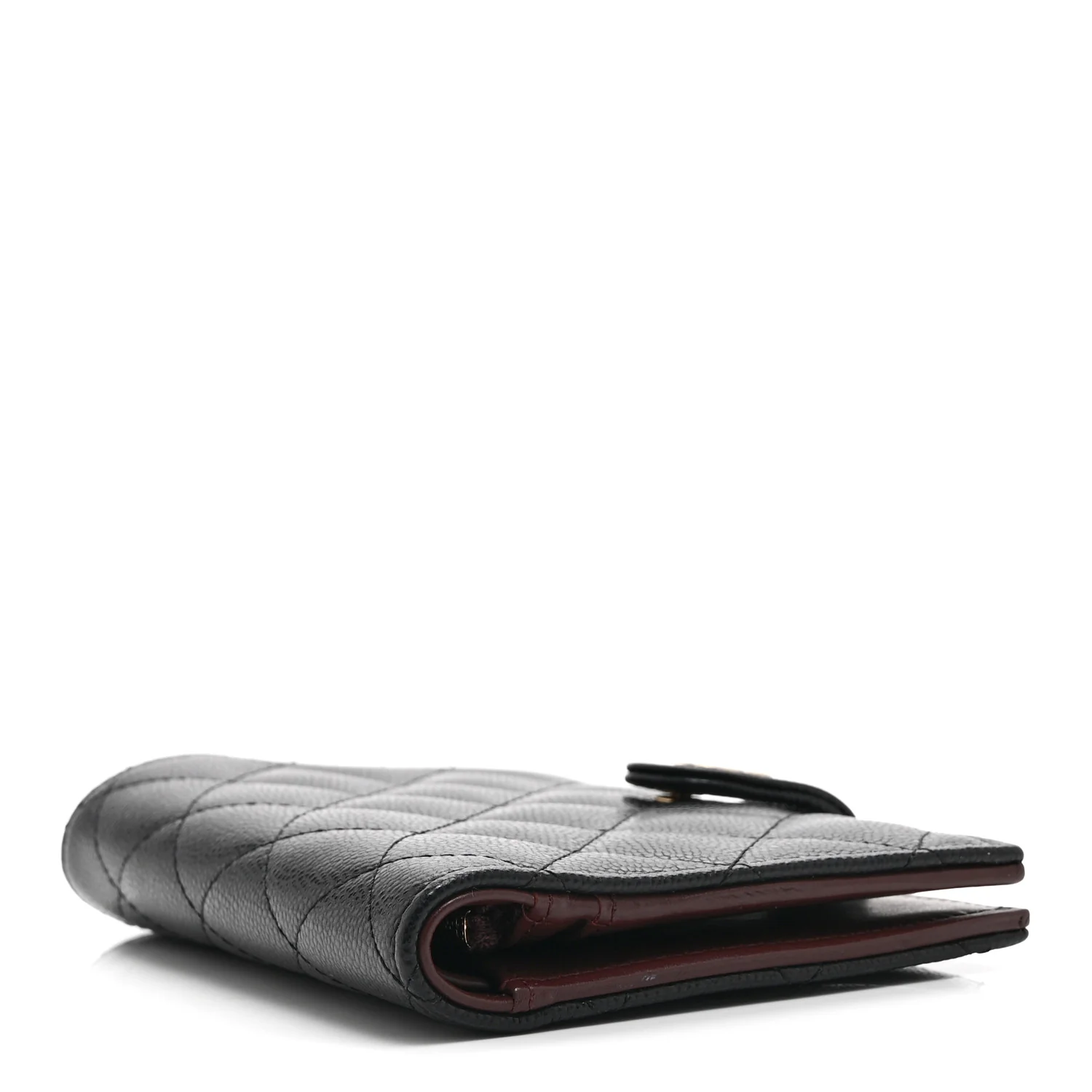 Caviar Quilted Passport Holder Black - Image 4