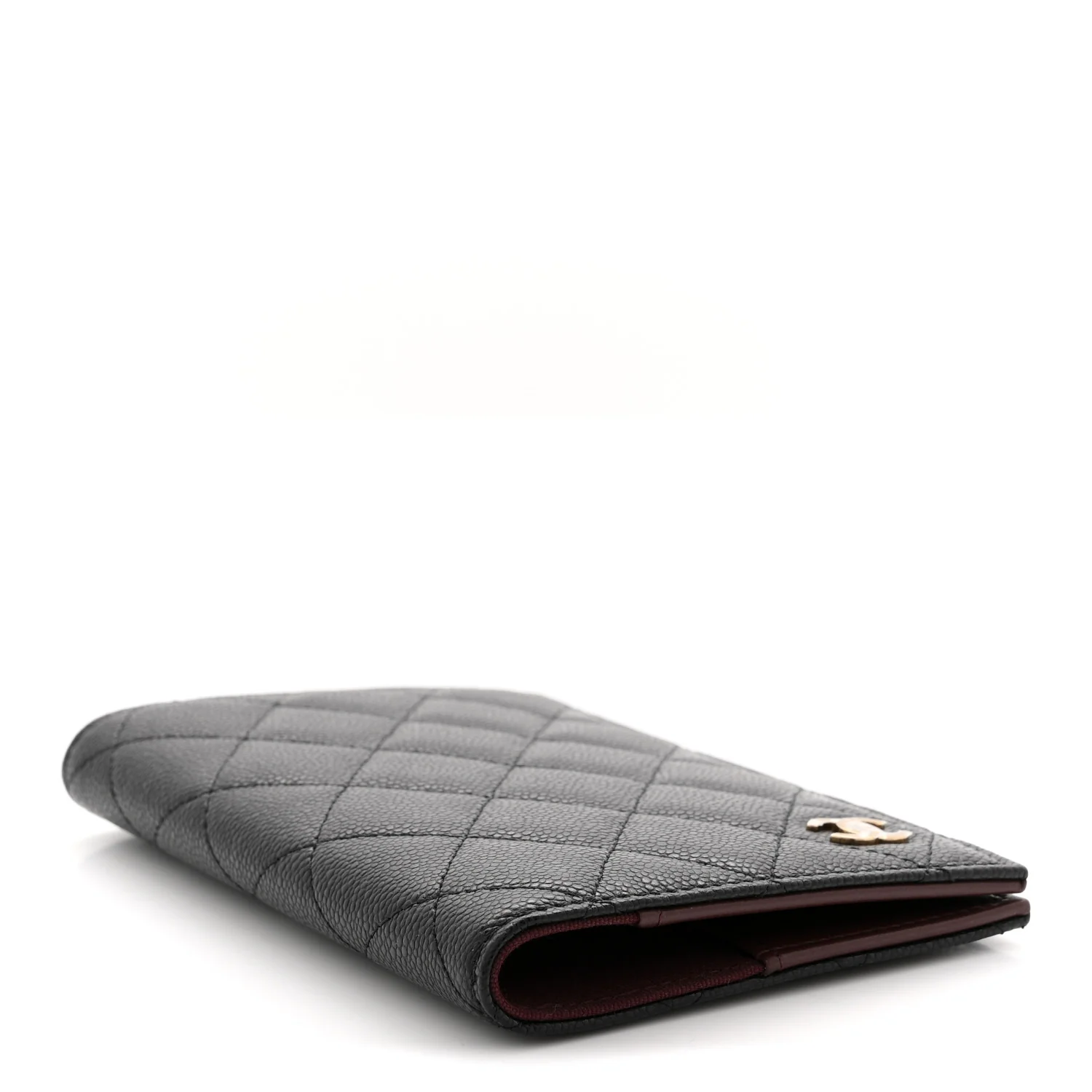 Caviar Quilted Passport Holder Black - Image 4