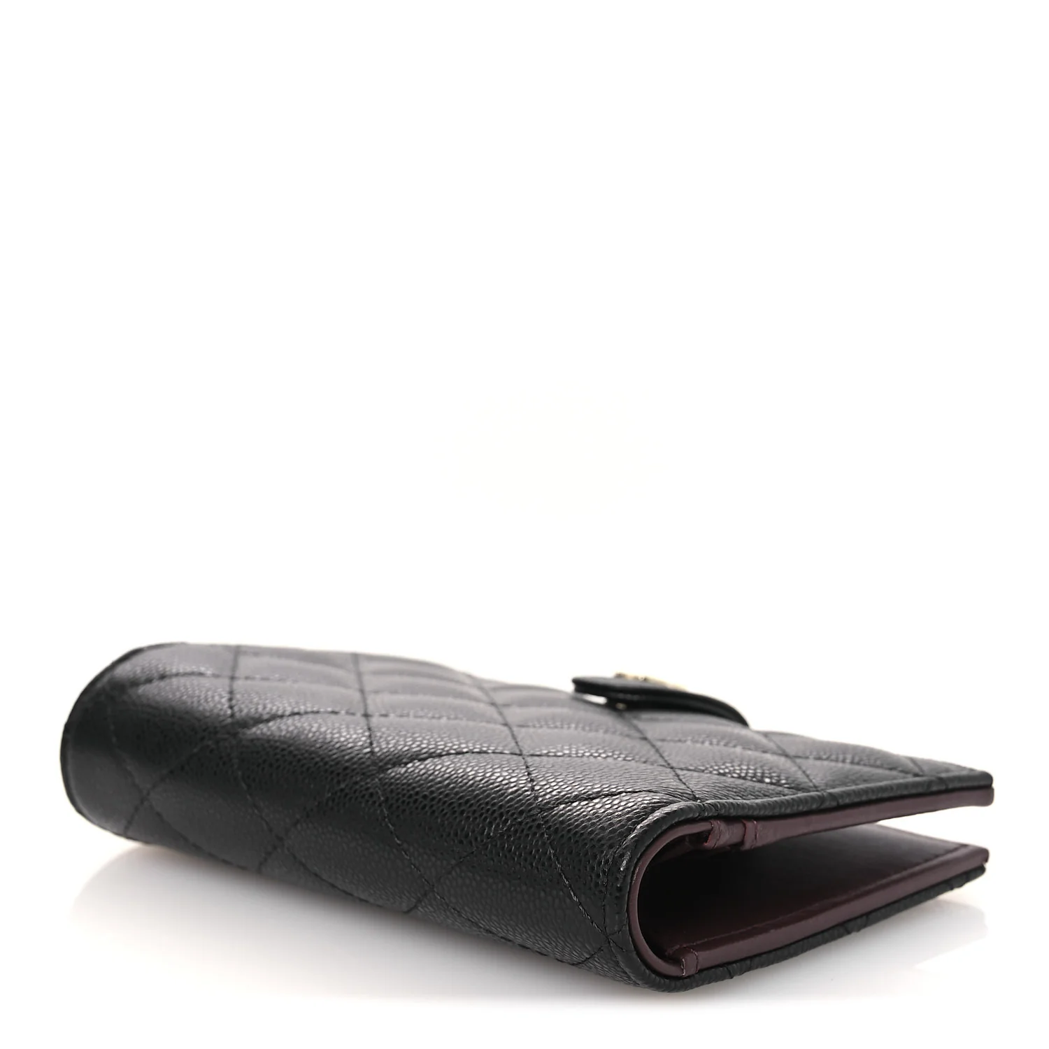Caviar Quilted Passport Holder Black - Image 4