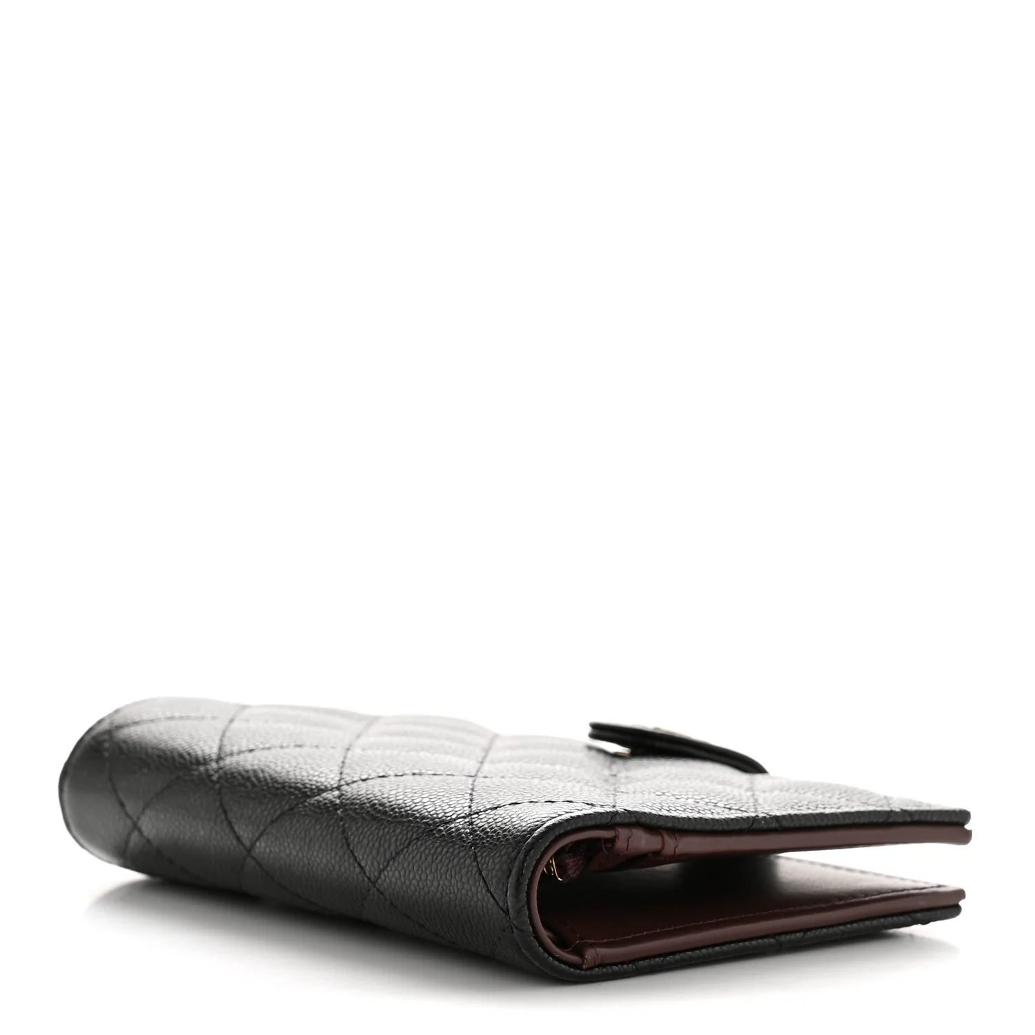 Caviar Quilted Passport Holder Black - Image 4