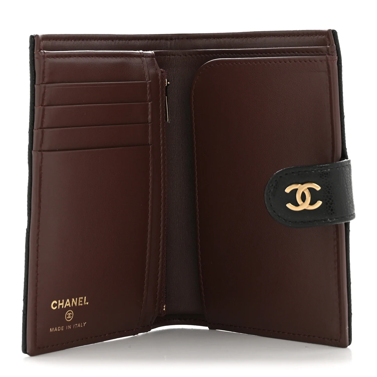 Caviar Quilted Passport Holder Black - Image 5