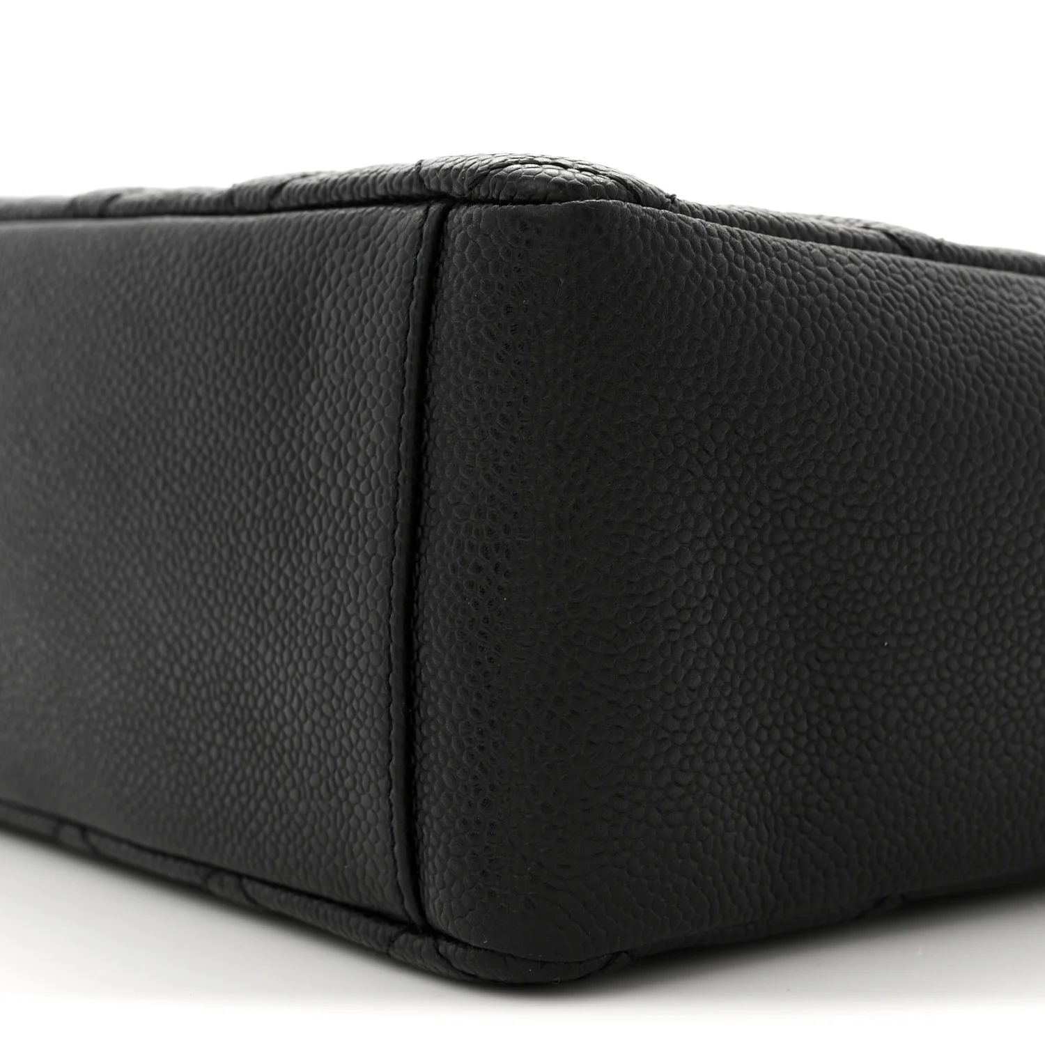 Caviar Quilted Petit Shopping Tote PST Black - Image 10