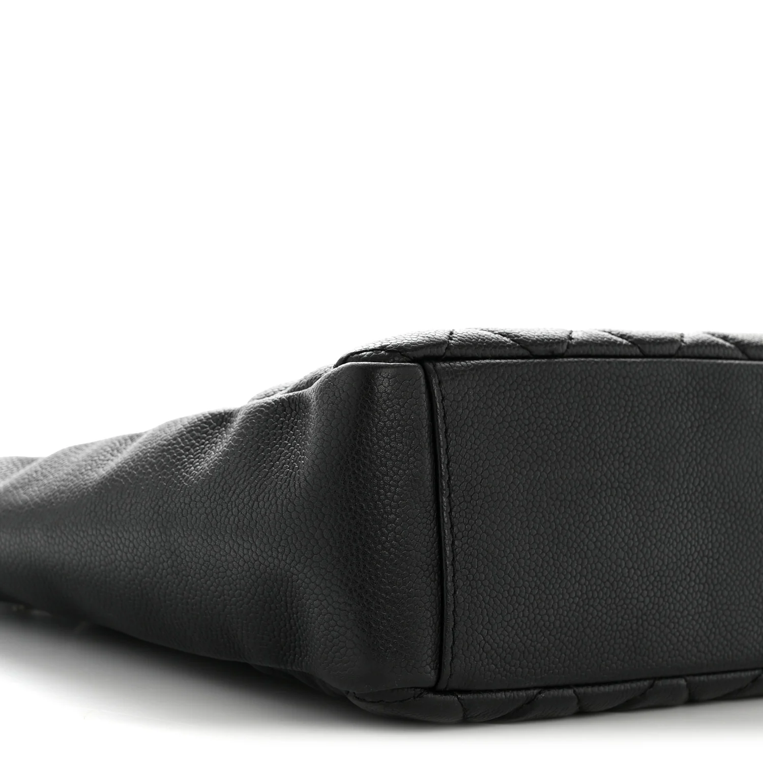 Caviar Quilted Petit Shopping Tote PST Black - Image 9